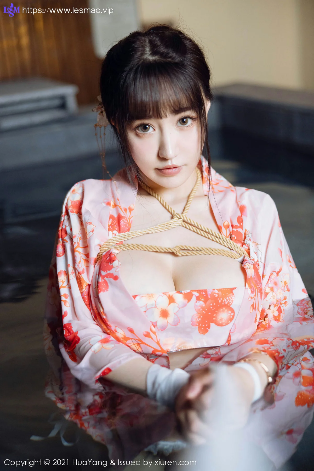 HuaYang 花漾show Vol.463 温泉和服捆绑 朱可儿Flower 成都旅拍33 - 28