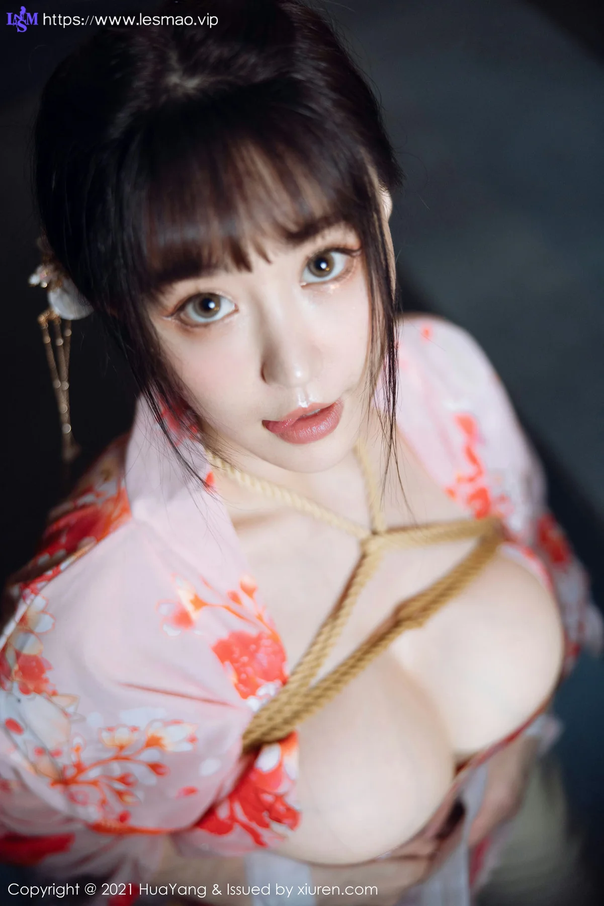 HuaYang 花漾show Vol.463 温泉和服捆绑 朱可儿Flower 成都旅拍33 - 34