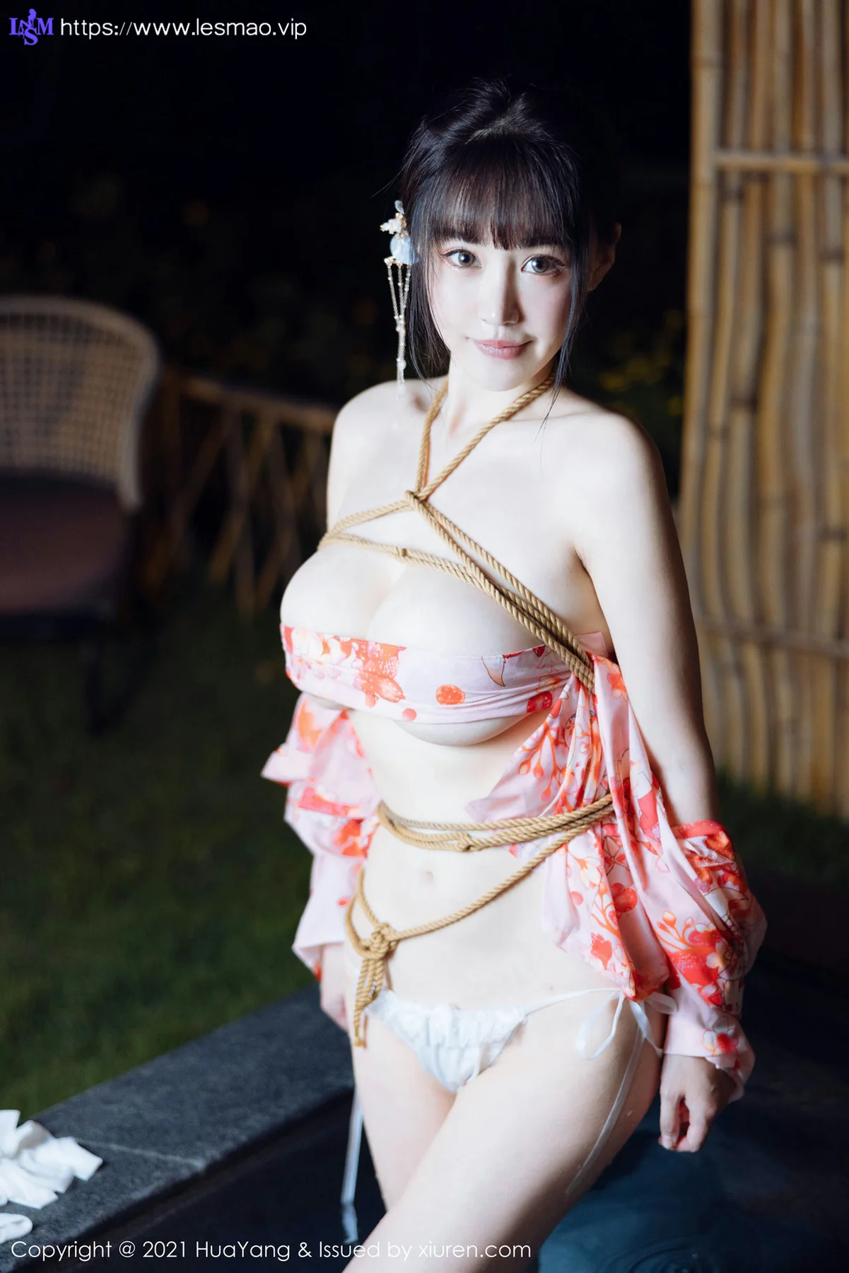 HuaYang 花漾show Vol.463 温泉和服捆绑 朱可儿Flower 成都旅拍33 - 61