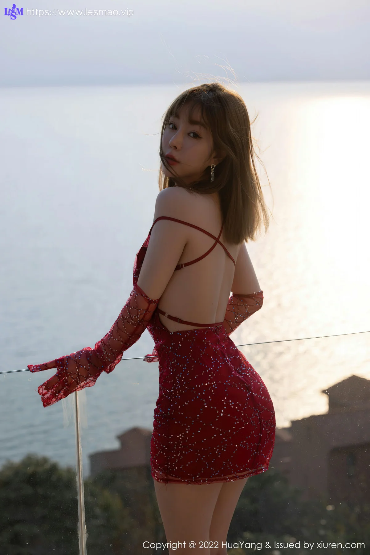 HuaYang 花漾show Vol.506 王雨纯 红色吊带短裙大理旅拍1 - 13