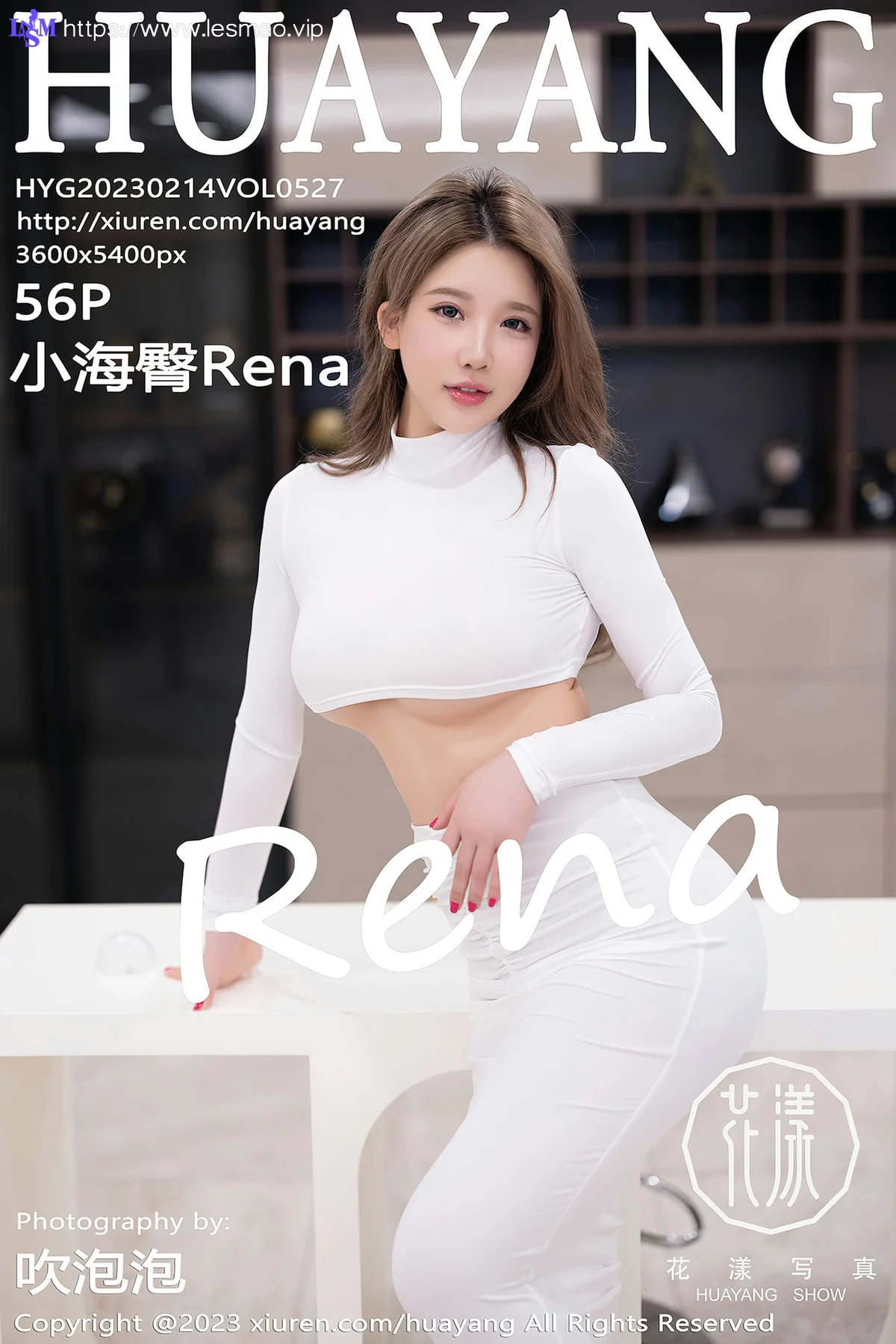 HuaYang 花漾show Vol.527 小海臀Rena 白色短款上衣三亚旅拍 - 57