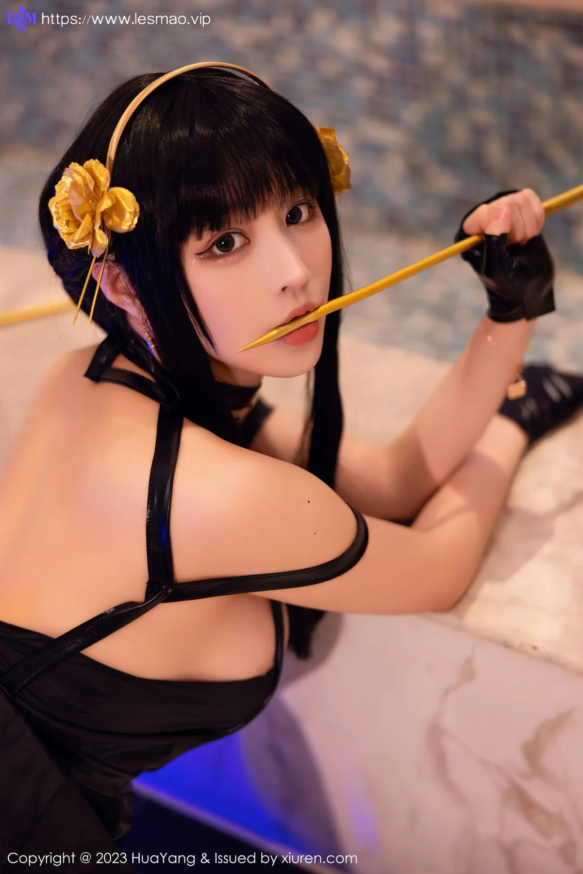 HuaYang 花漾show Vol.534  朱可儿Flora 粉色连衣短裙西双版纳旅... - 41