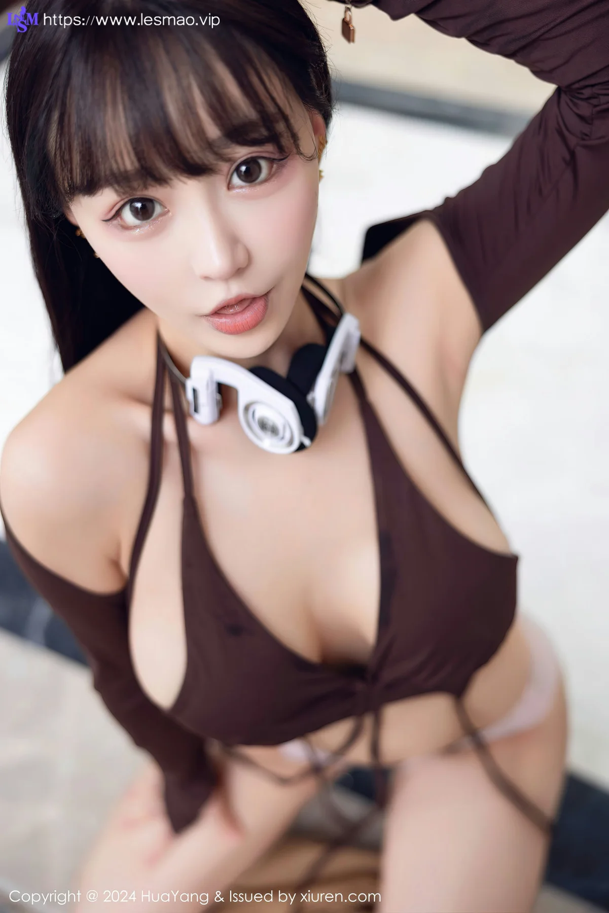 HuaYang 花漾show Vol.568 朱可儿Flora 杏色短裙1 - 22