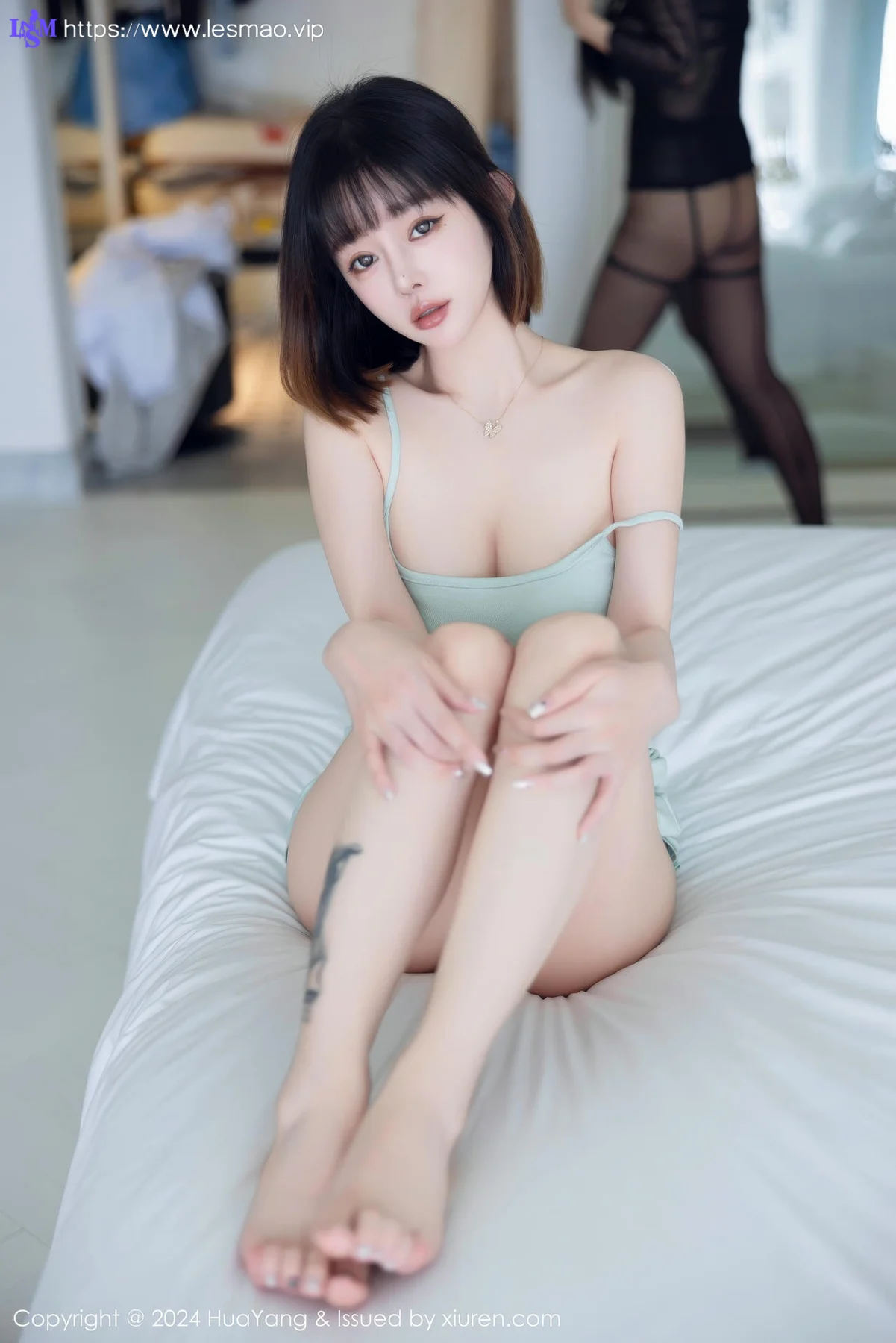 HuaYang 花漾show Vol.586 王雨纯 淡绿色露肩长裙大理旅拍2 - 26