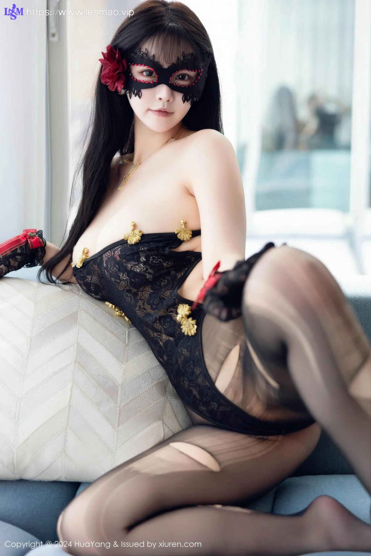 HuaYang 花漾show Vol.597 朱可儿Flora 黑色薄纱蕾丝大理旅拍写真22 - 62