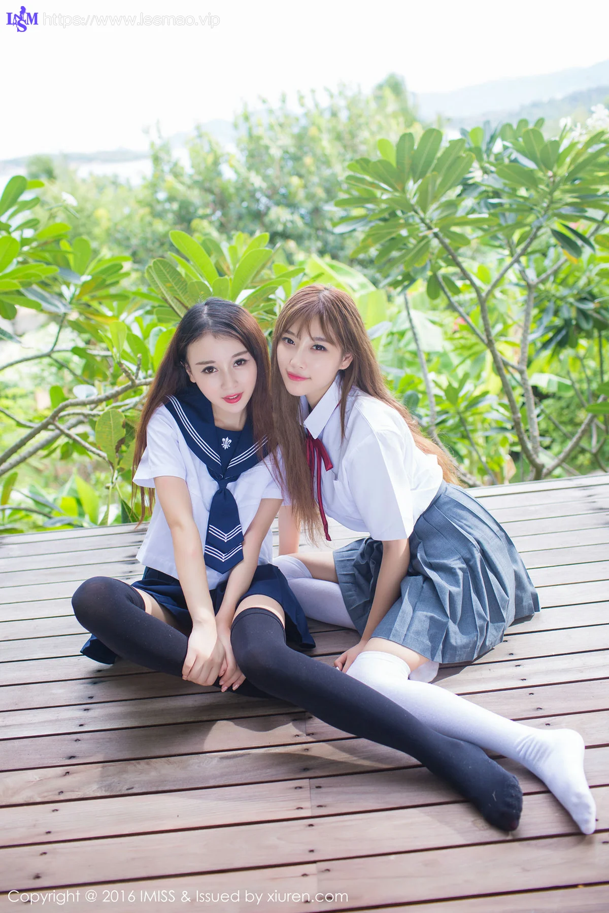 IMiss 爱蜜社 Vol.133 Modo 赵小米Kitty和sugar小甜心CC 合辑校园 - 8
