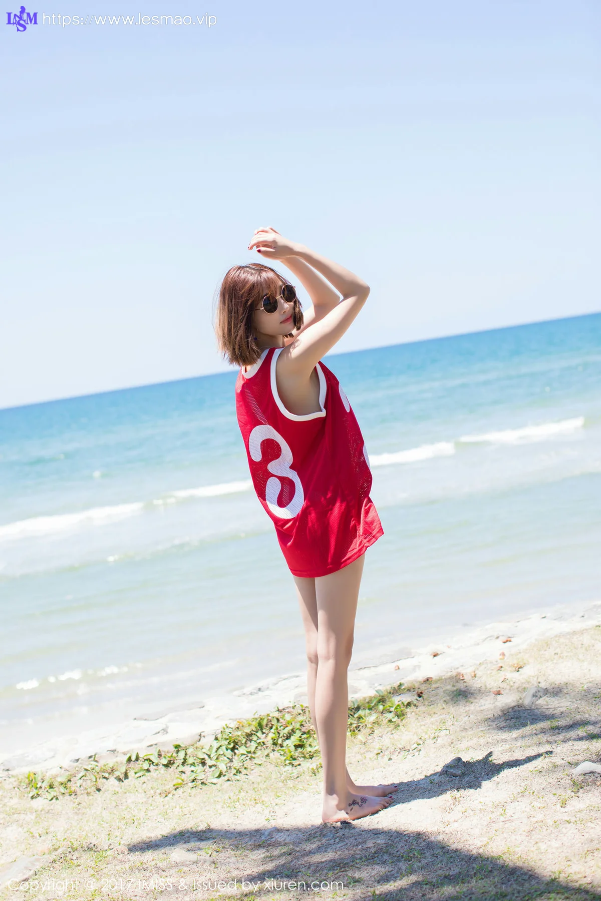 IMiss 爱蜜社 Vol.169 Modo 杨晨晨sugar 可爱沙滩短发美女 - 7