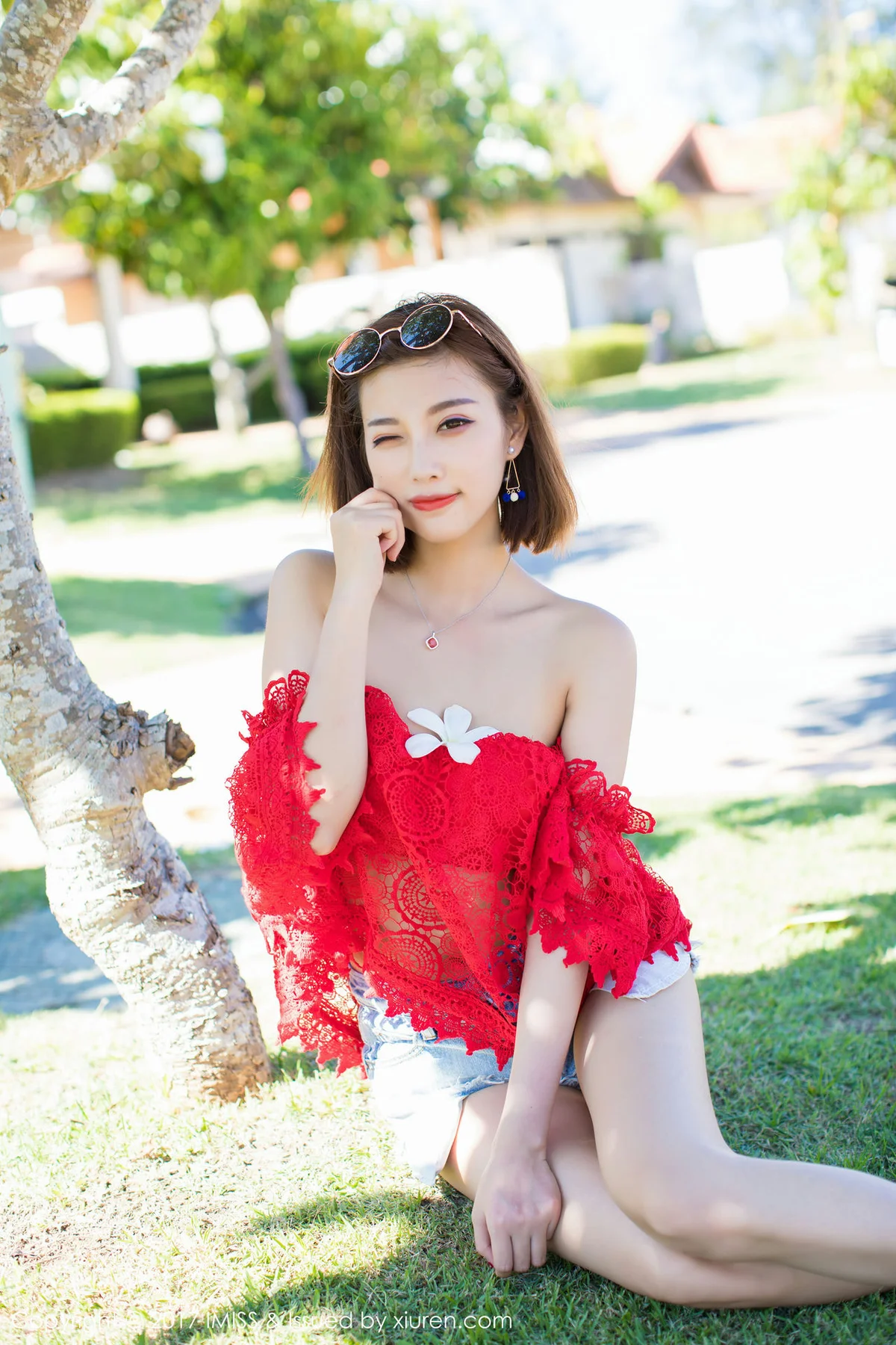 IMiss 爱蜜社 Vol.169 Modo 杨晨晨sugar 可爱沙滩短发美女 - 42