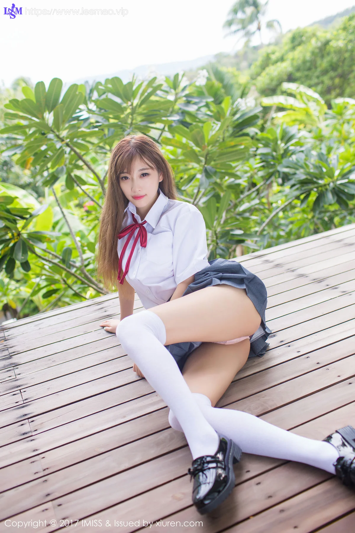 IMiss 爱蜜社 Vol.195 Modo 杨晨晨sugar 学生校园制服清纯学妹 - 11