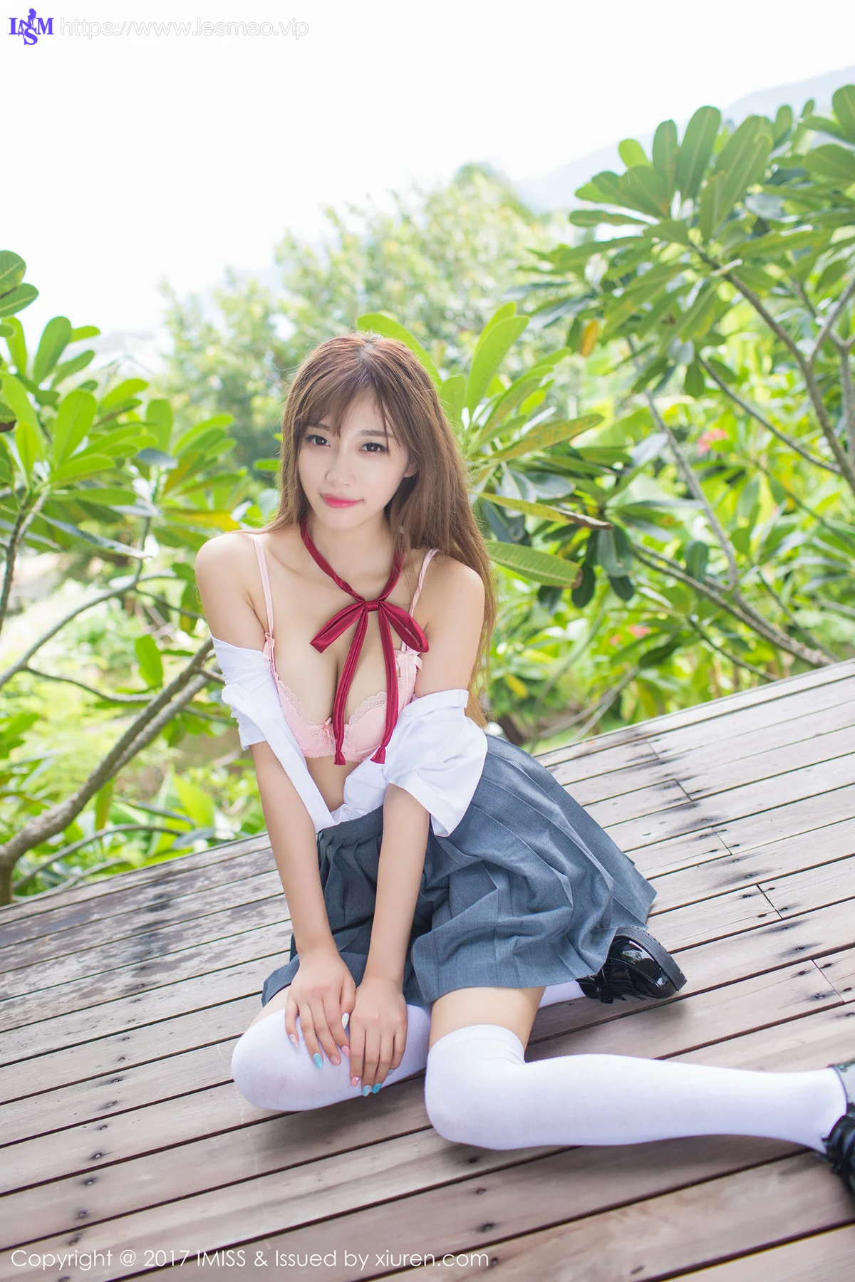IMiss 爱蜜社 Vol.195 Modo 杨晨晨sugar 学生校园制服清纯学妹 - 15