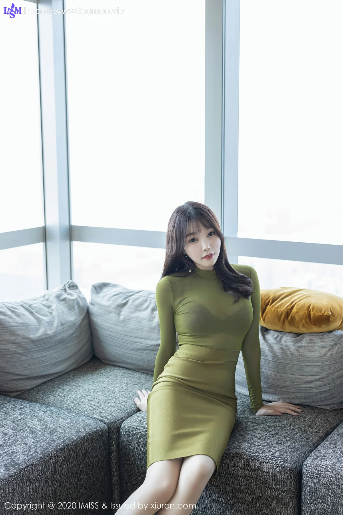 IMiss 爱蜜社 Vol.442 镂空内衣与朦胧丝袜 芝芝Booty性感写真 - 11
