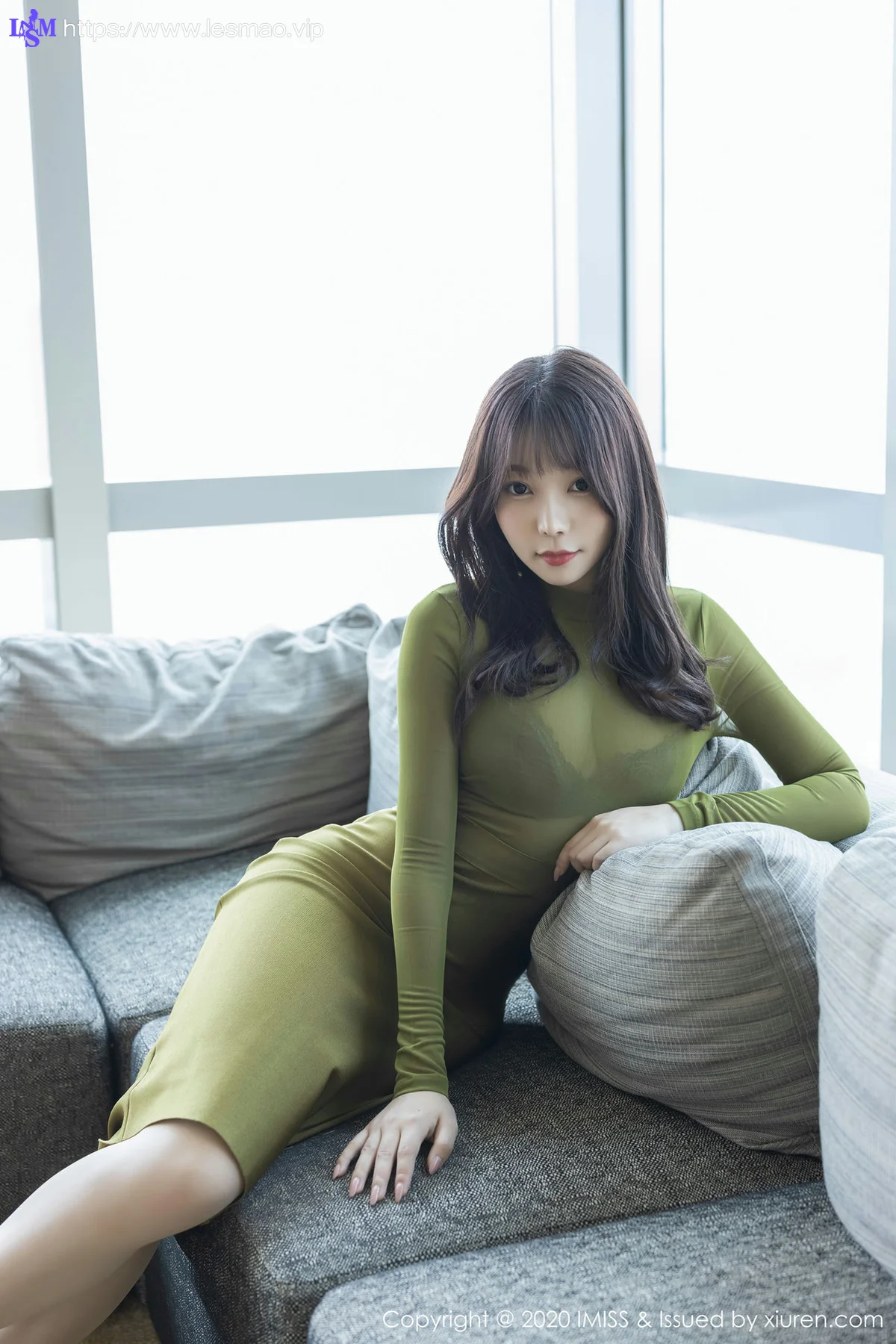 IMiss 爱蜜社 Vol.442 镂空内衣与朦胧丝袜 芝芝Booty性感写真 - 17