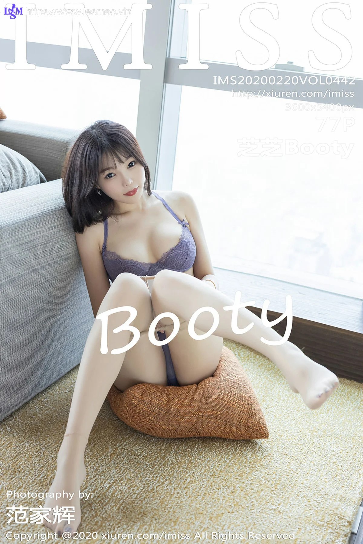 IMiss 爱蜜社 Vol.442 镂空内衣与朦胧丝袜 芝芝Booty性感写真 - 78