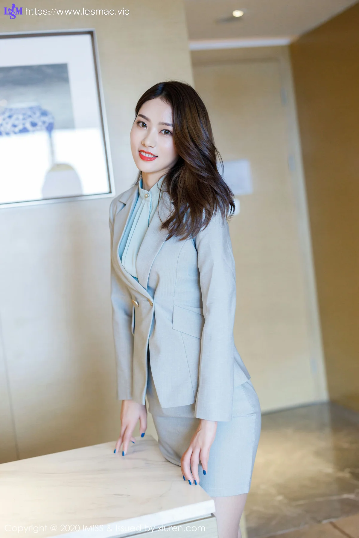 IMiss 爱蜜社 Vol.466 制服美腿写真 方子萱 性感丝袜美腿... - 12