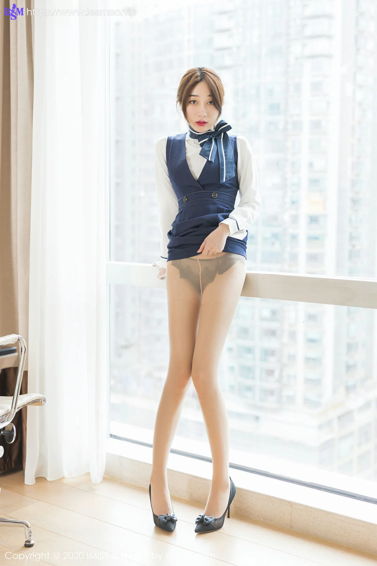IMiss 爱蜜社 Vol.468 丝袜美腿 九月生__ 职业制服写真 - 25