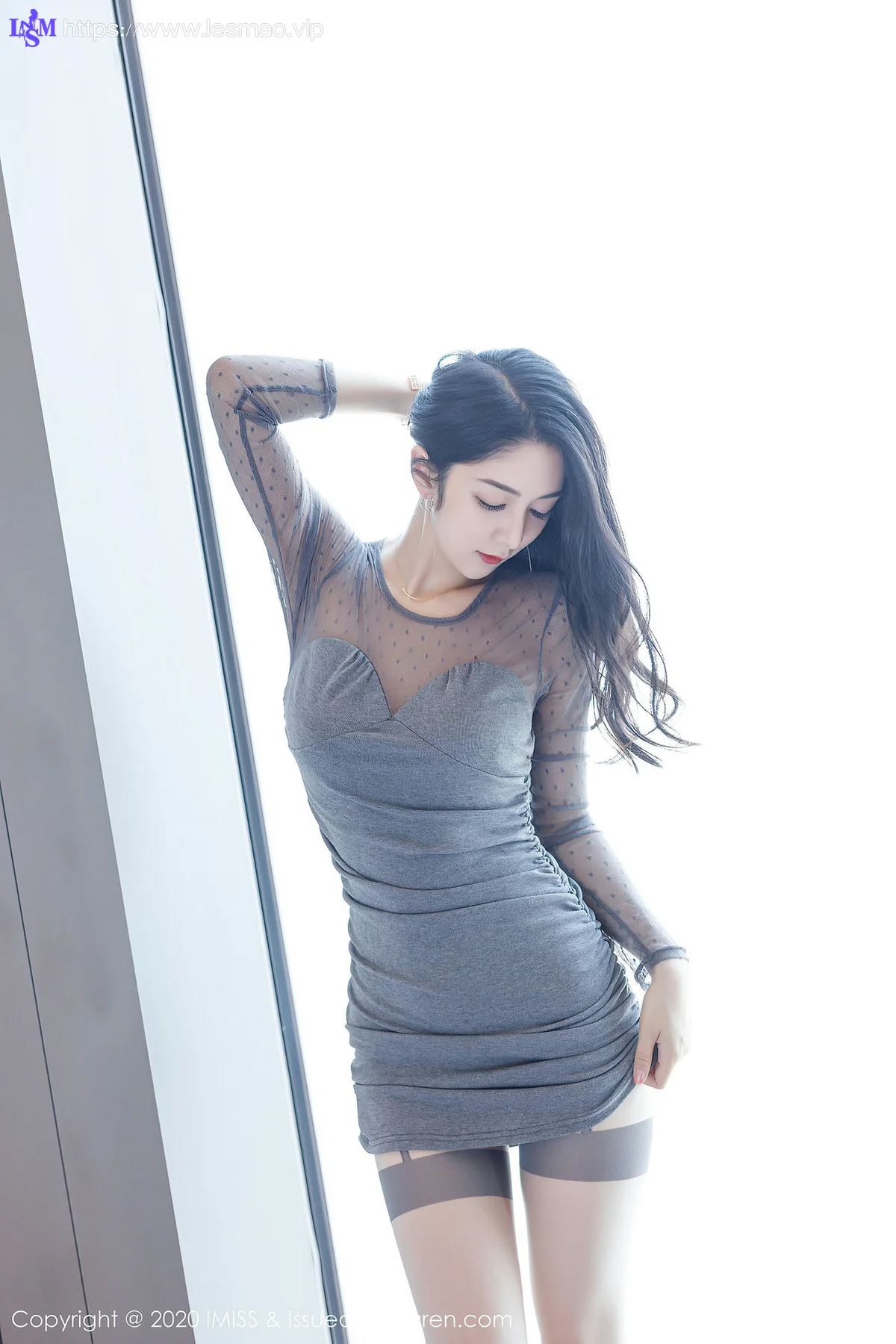 IMiss 爱蜜社 Vol.479 小热巴 灰丝美腿 - 63