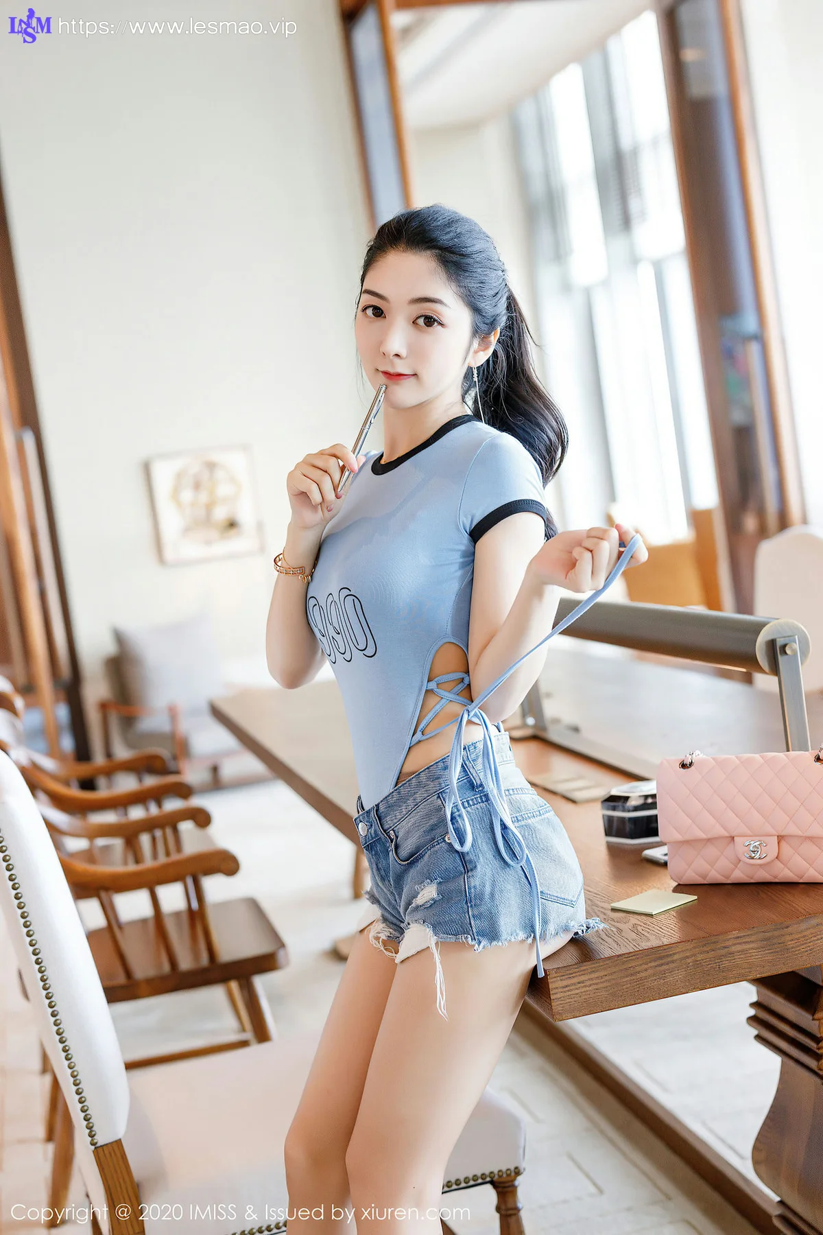 IMiss 爱蜜社 Vol.489 白皙皮肤连体衣美女 小热巴 - 22