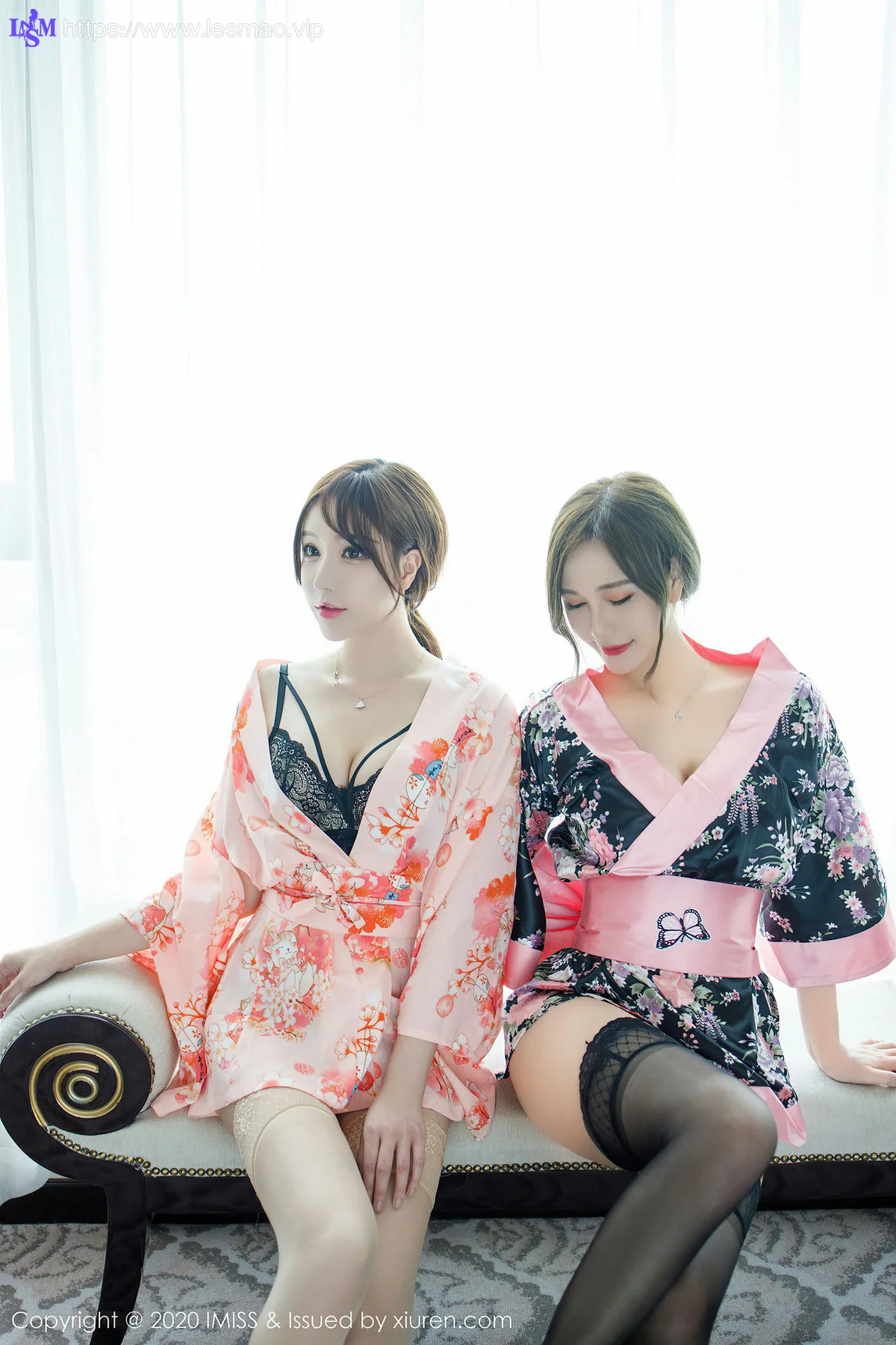 IMiss 爱蜜社 Vol.493 模特合辑 lavinia肉肉和lindalinda 性感丝袜 - 19