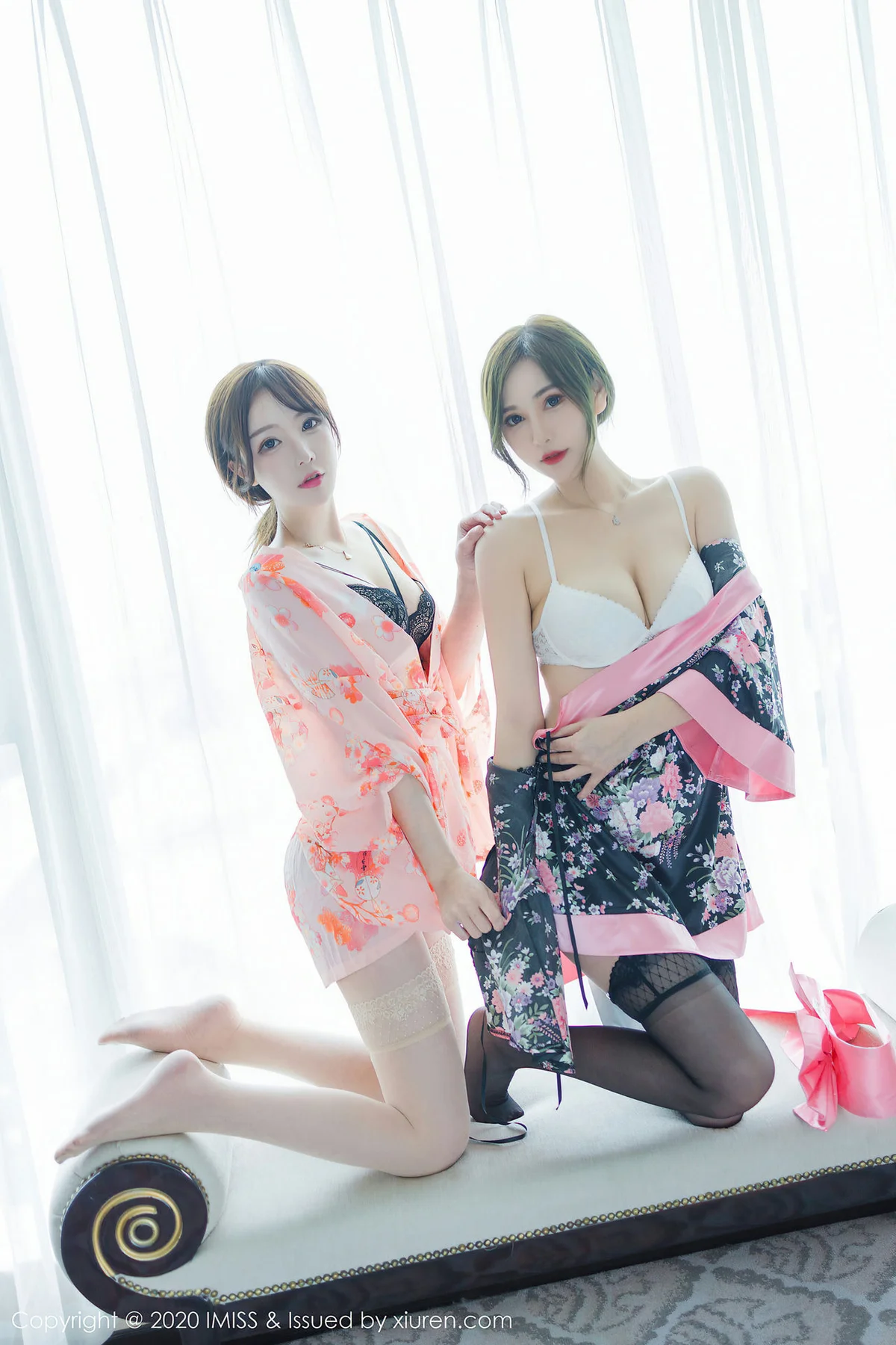 IMiss 爱蜜社 Vol.493 模特合辑 lavinia肉肉和lindalinda 性感丝袜 - 30