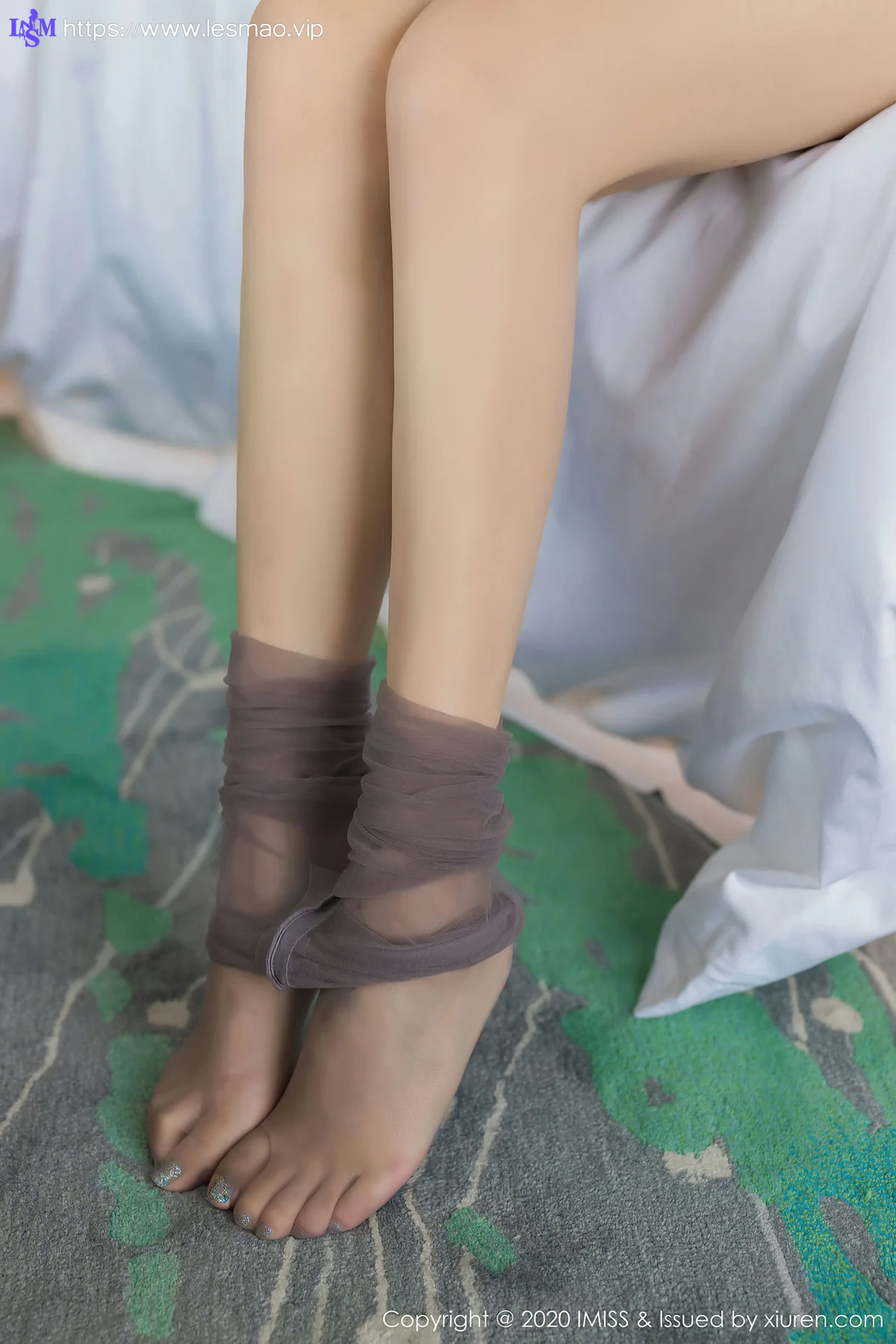 IMiss 爱蜜社 Vol.497 evon lavinia肉肉 朦胧黑丝美腿 - 25