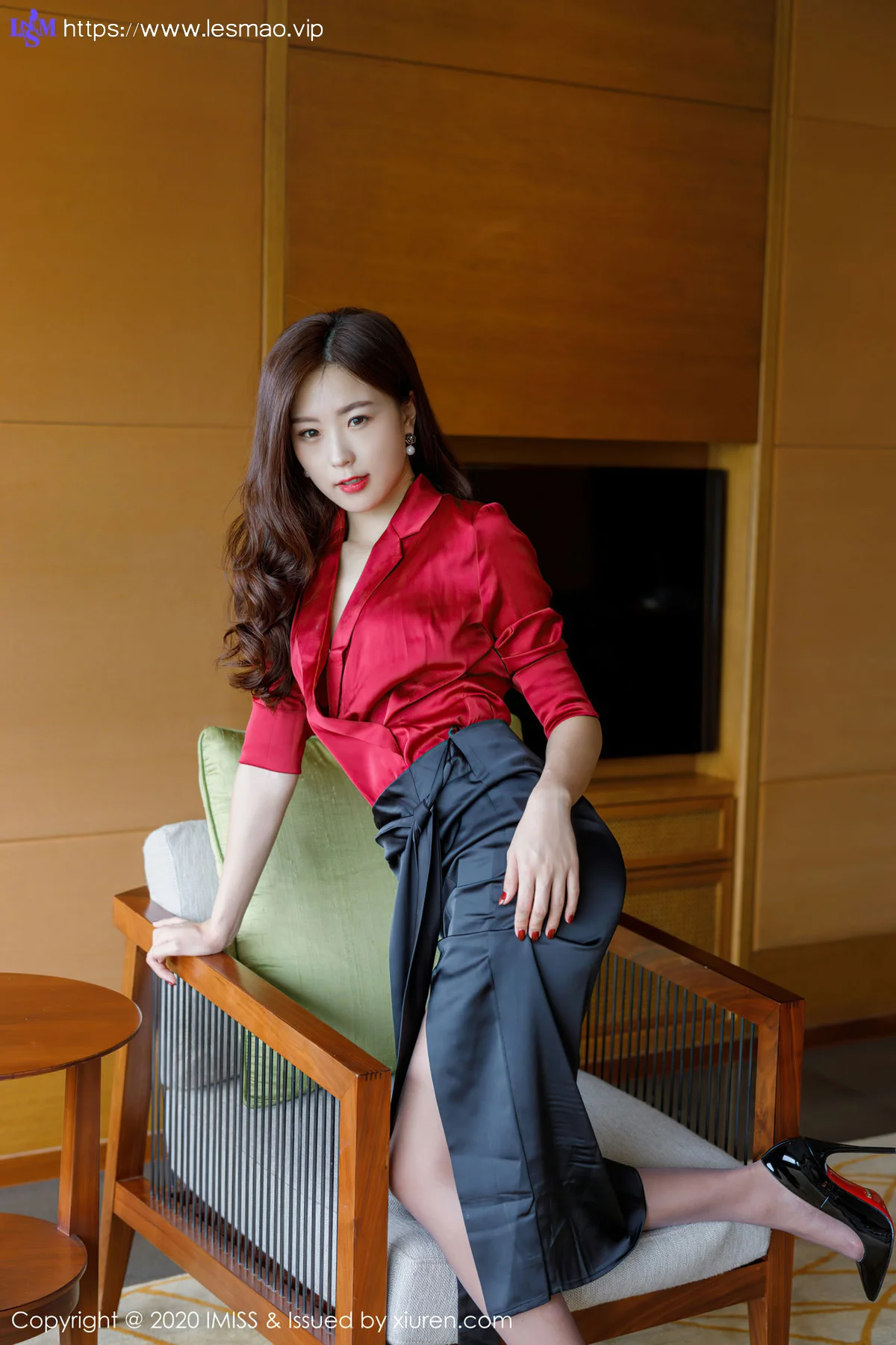 IMiss 爱蜜社 Vol.502 杨紫嫣cynthia 典雅礼裙魅惑丝袜 - 13