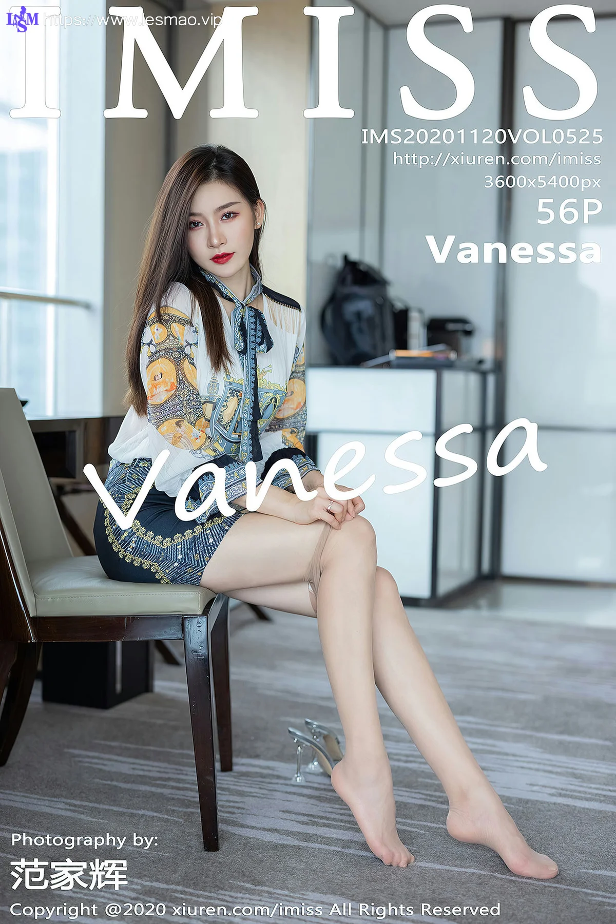 IMiss 爱蜜社 Vol.525 vanessa 丝袜美腿写真肤白如玉 - 57