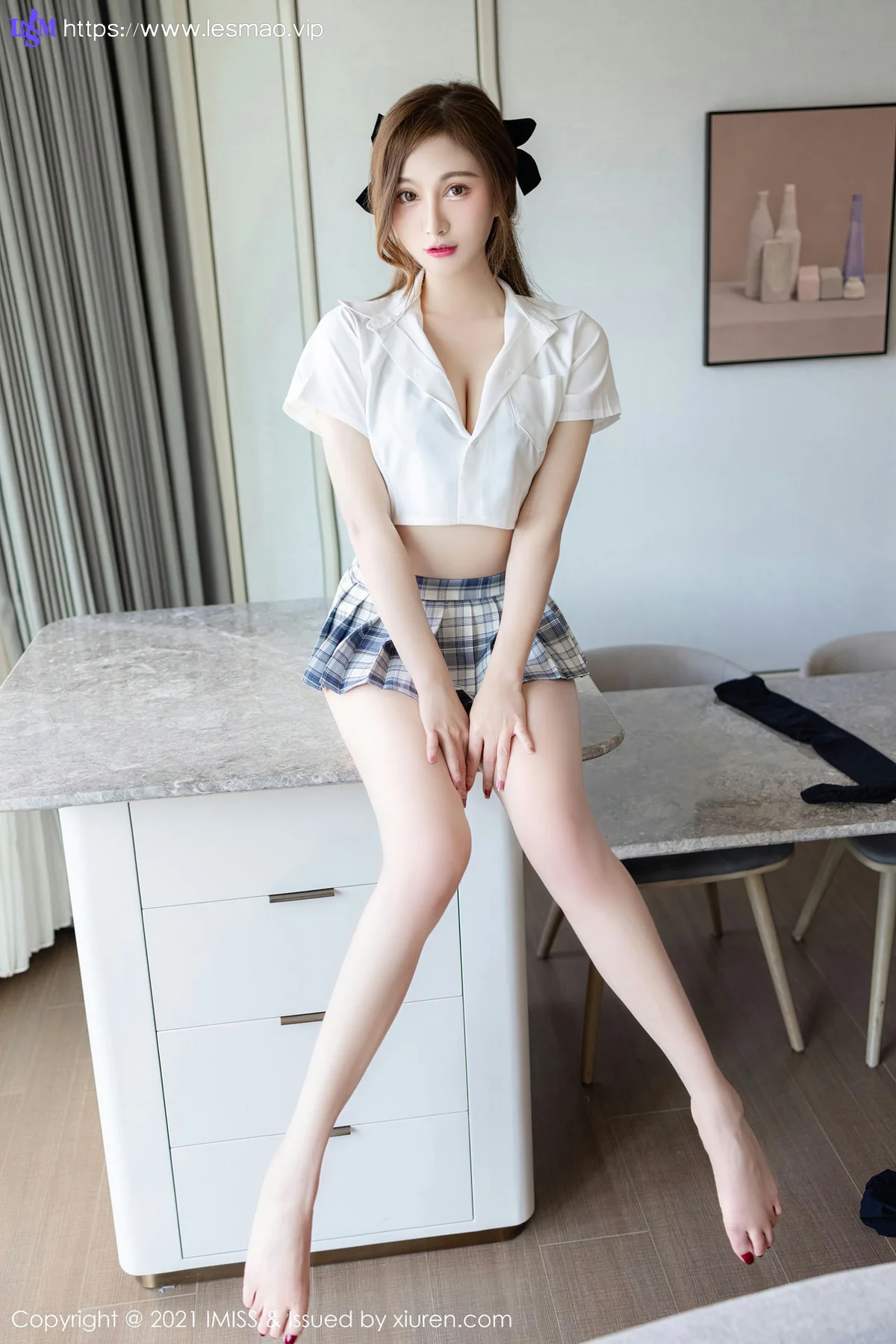 IMiss 爱蜜社 Vol.543 jk制服和筒袜 肉肉 - 37