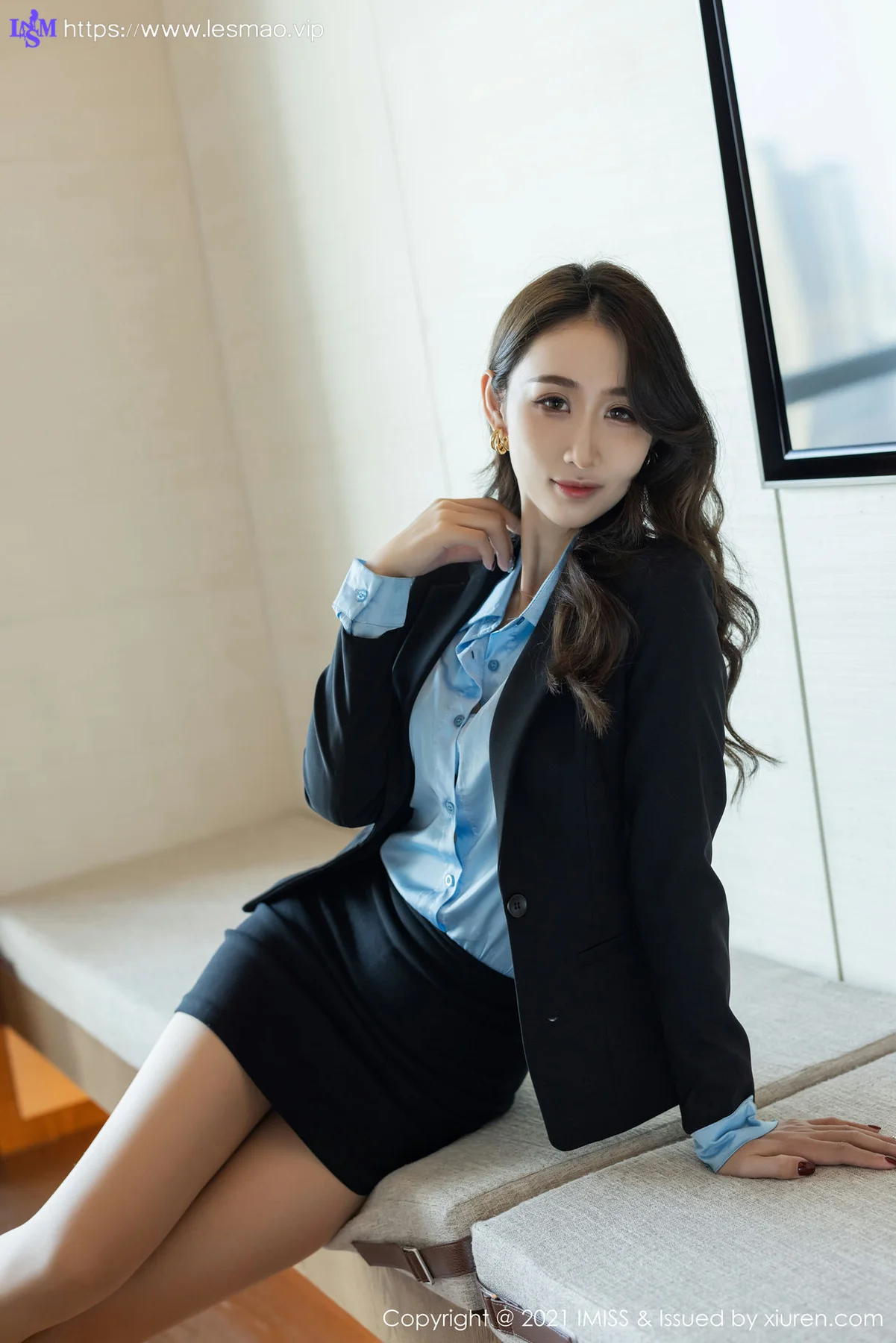 IMiss 爱蜜社 Vol.554 职场职业ol丝足 萌白酱 - 8