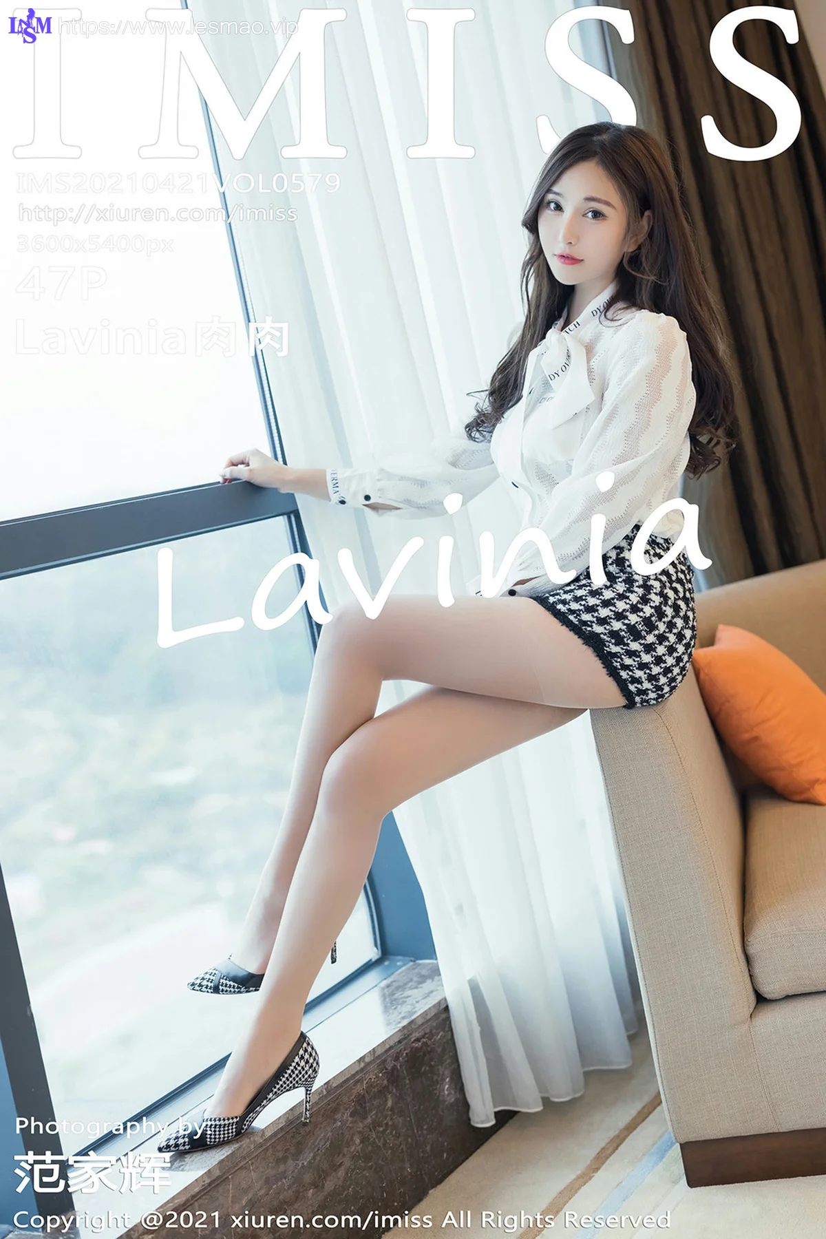 IMiss 爱蜜社 Vol.579 朦胧丝足 Lavinia肉肉 明艳都市OL - 48