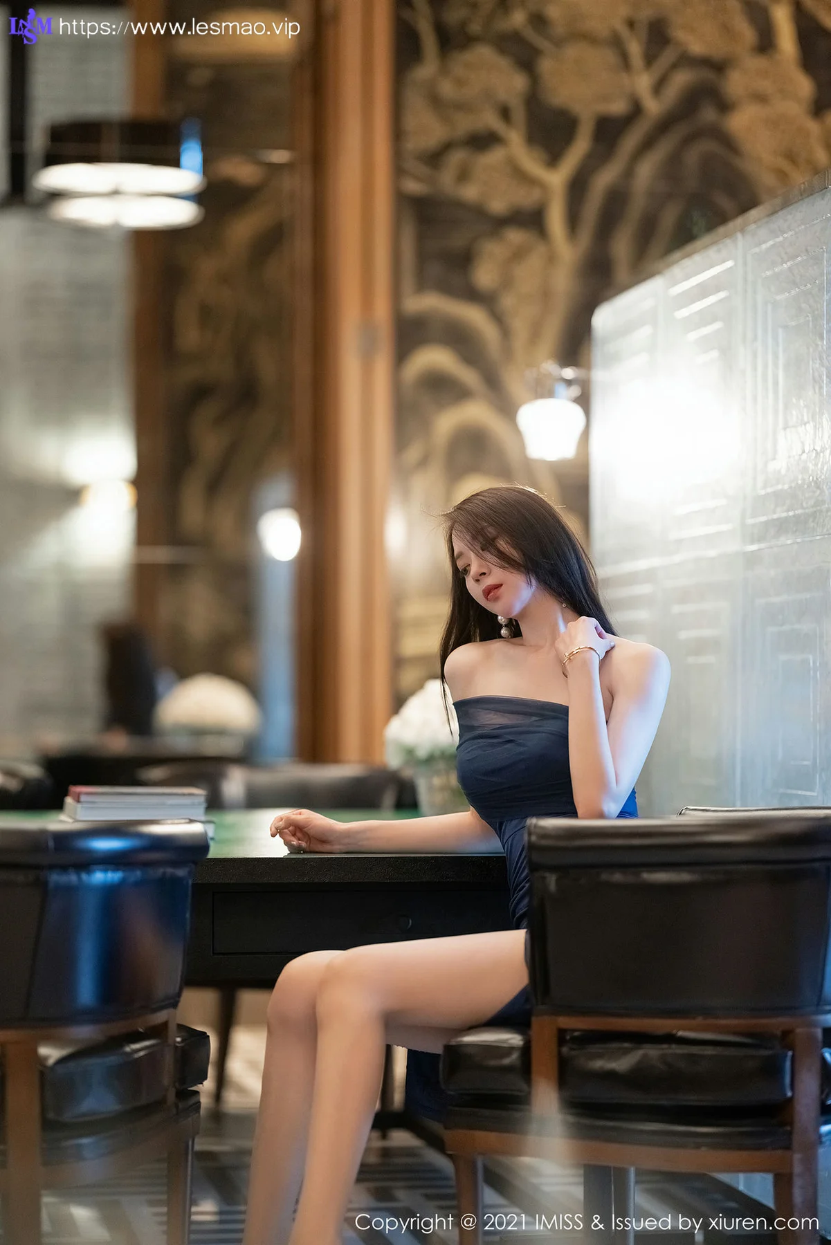 IMiss 爱蜜社 Vol.599 柔美丝足 梦心月 丝袜美腿写真2 - 7