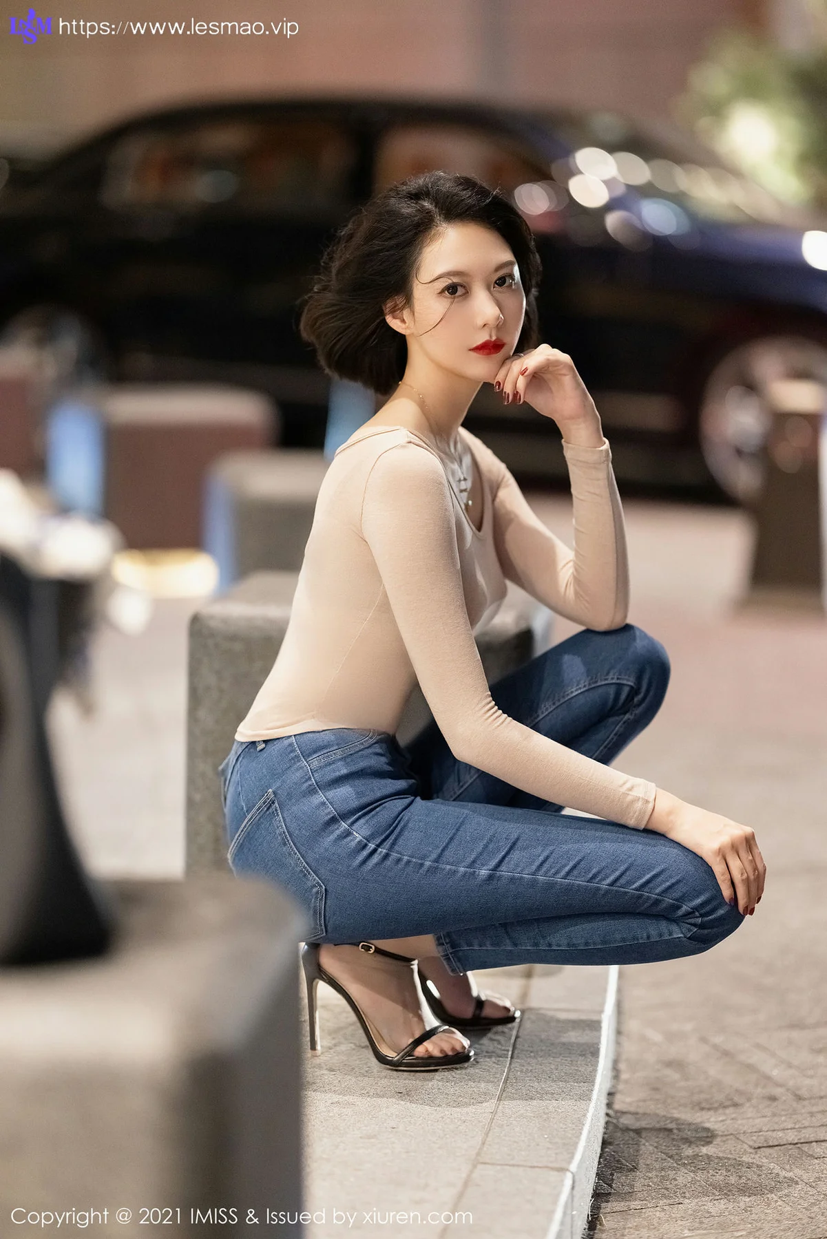 IMiss 爱蜜社 Vol.600 外拍牛仔  艺轩 气质美女写真2 - 15
