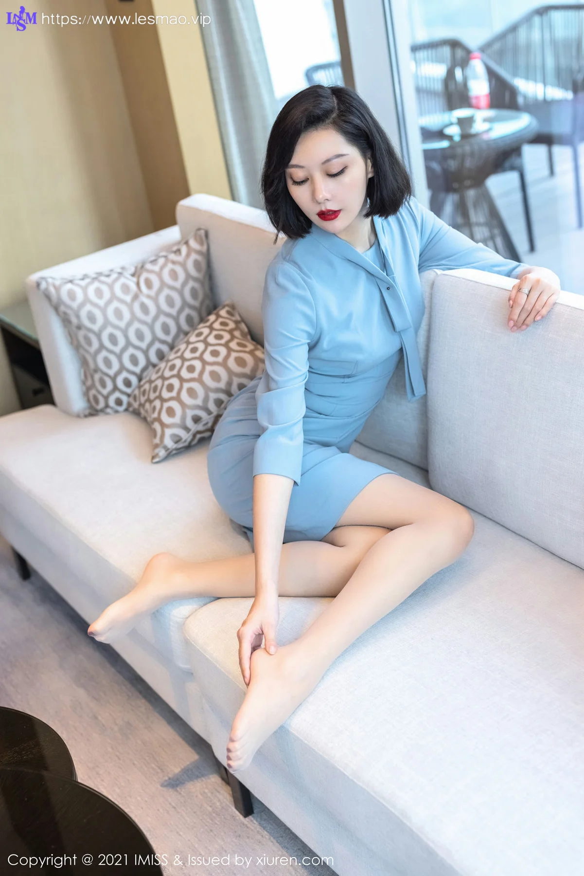 IMiss 爱蜜社 Vol.609 镂空内衣与丝袜 艺轩 性感写真2 - 22