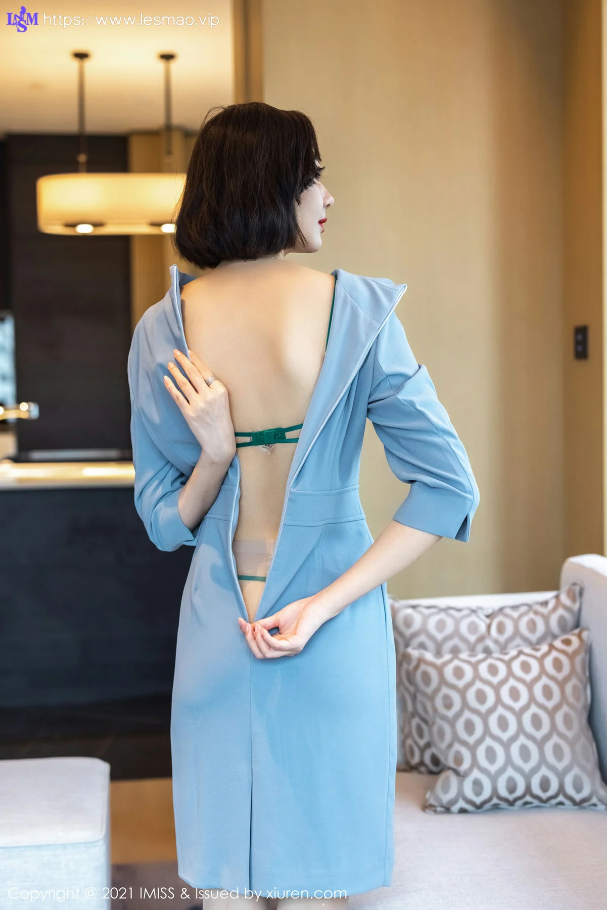 IMiss 爱蜜社 Vol.609 镂空内衣与丝袜 艺轩 性感写真2 - 24