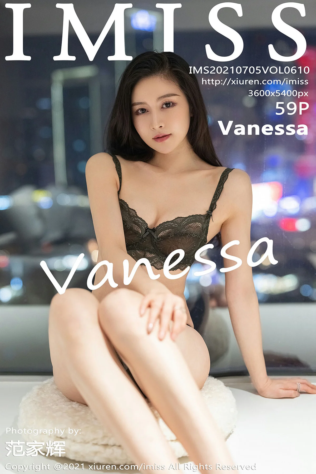 IMiss 爱蜜社 Vol.610  朦胧美腿 Vanessa 气质美女3 - 60
