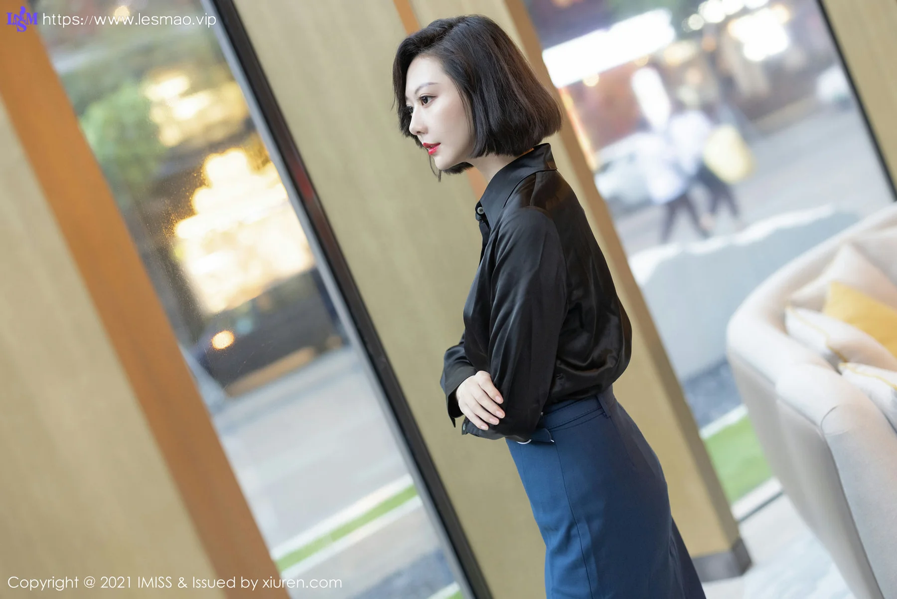 IMiss 爱蜜社 Vol.615 典雅OL 艺轩 性感写真 - 16