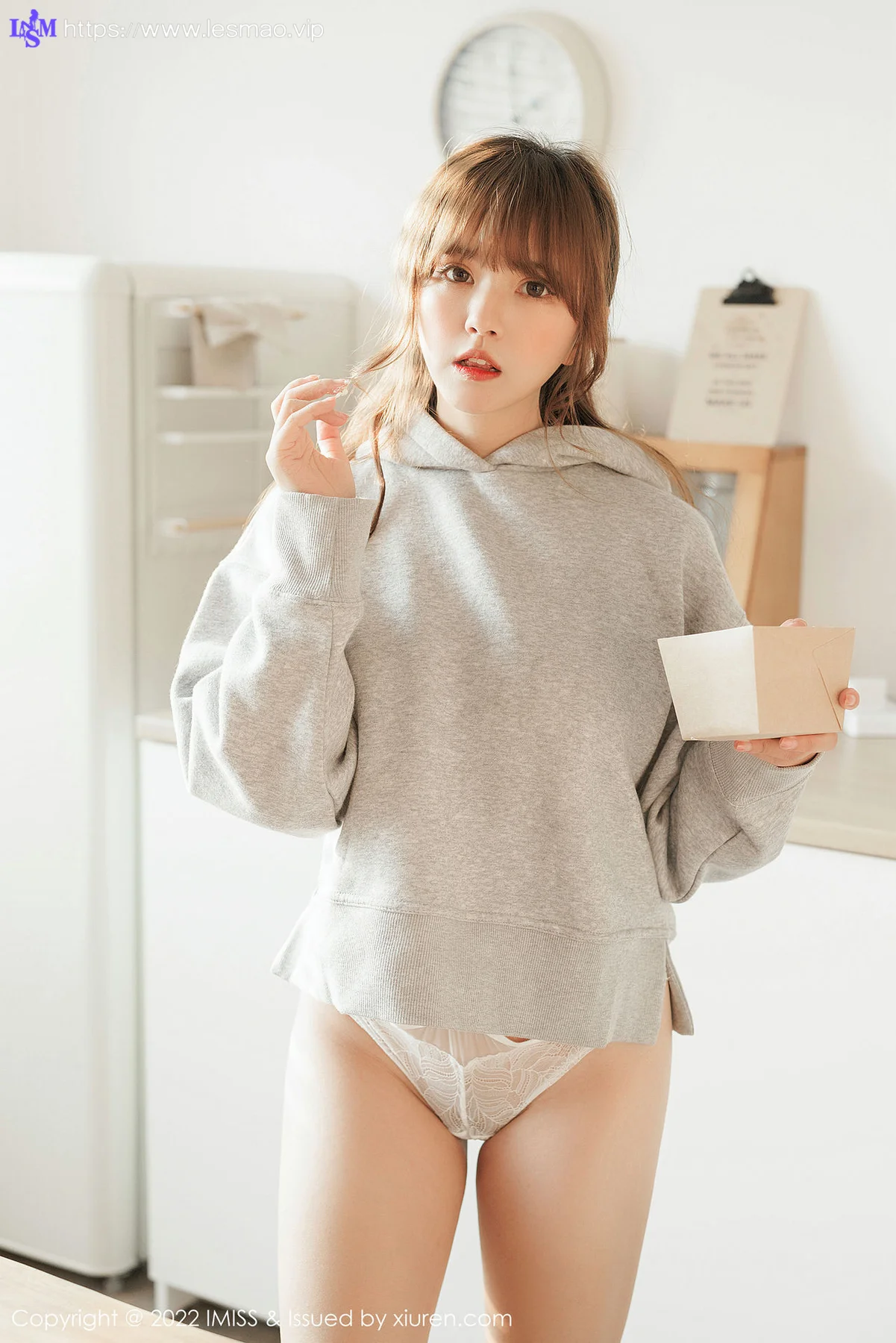 IMiss 爱蜜社 Vol.653 白色蕾丝 张思允Nice 新人模特111 - 32