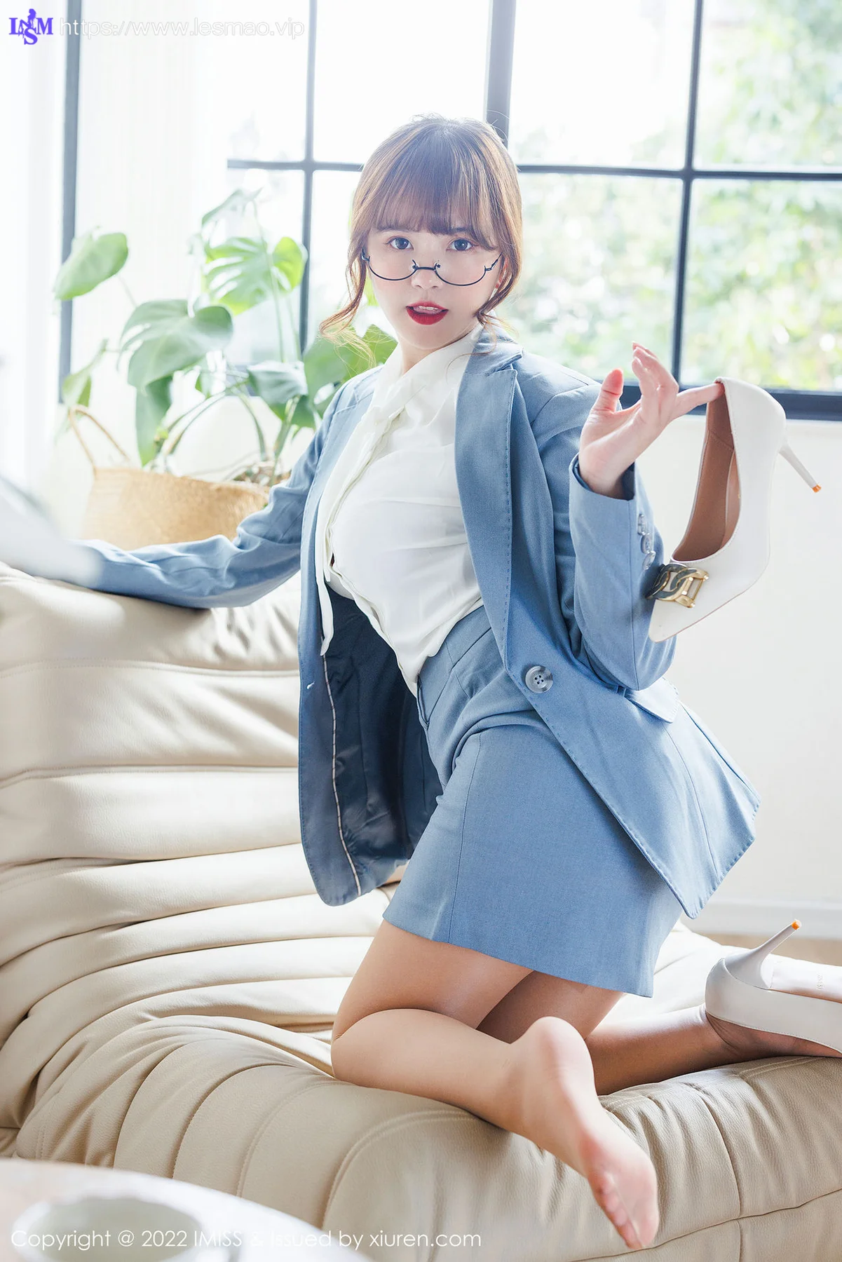 IMiss 爱蜜社 Vol.658 新人模特 张思允Nice 红色蕾丝内衣写真11 - 17