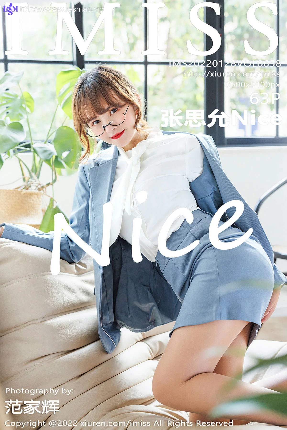IMiss 爱蜜社 Vol.658 新人模特 张思允Nice 红色蕾丝内衣写真11 - 64