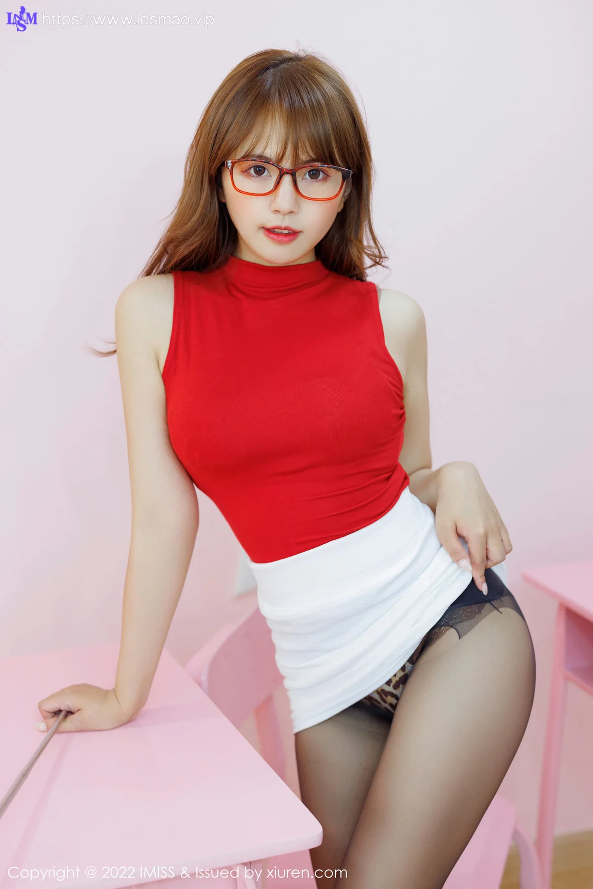 IMiss 爱蜜社 Vol.670 教师角色扮演 张思允Nice 新人模特写真33 - 33