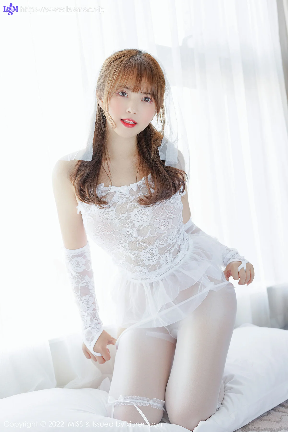 IMiss 爱蜜社 Vol.674 蕾丝婚纱 张思允Nice 性感写真333 - 42