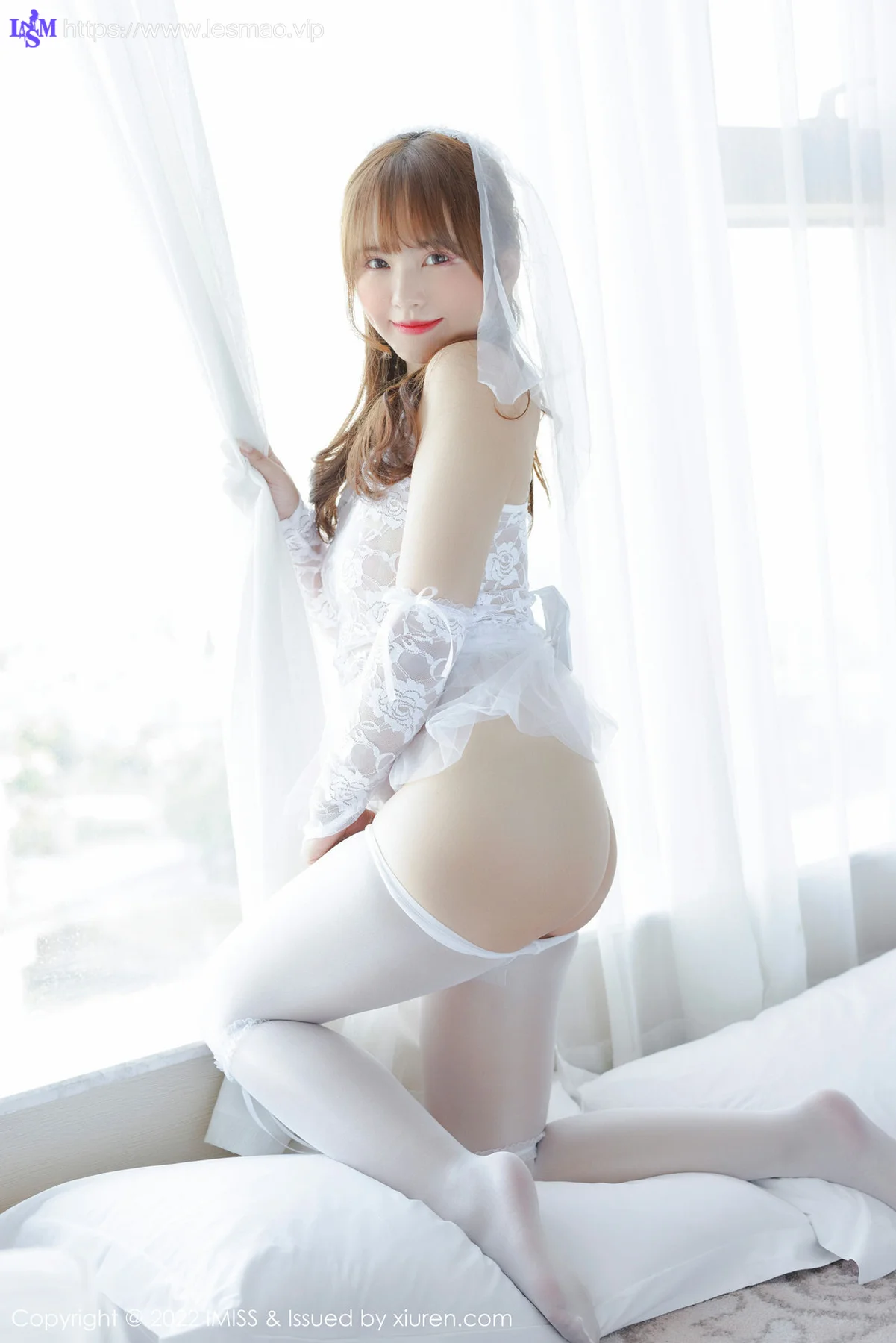 IMiss 爱蜜社 Vol.674 蕾丝婚纱 张思允Nice 性感写真333 - 43