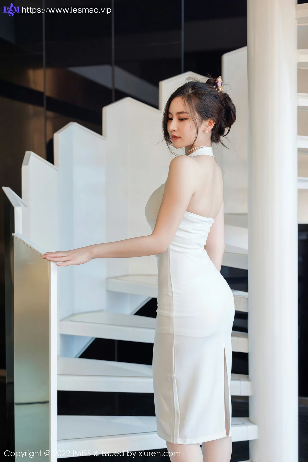 IMiss 爱蜜社 Vol.705 Vanessa 湿身白色内衣 - 15
