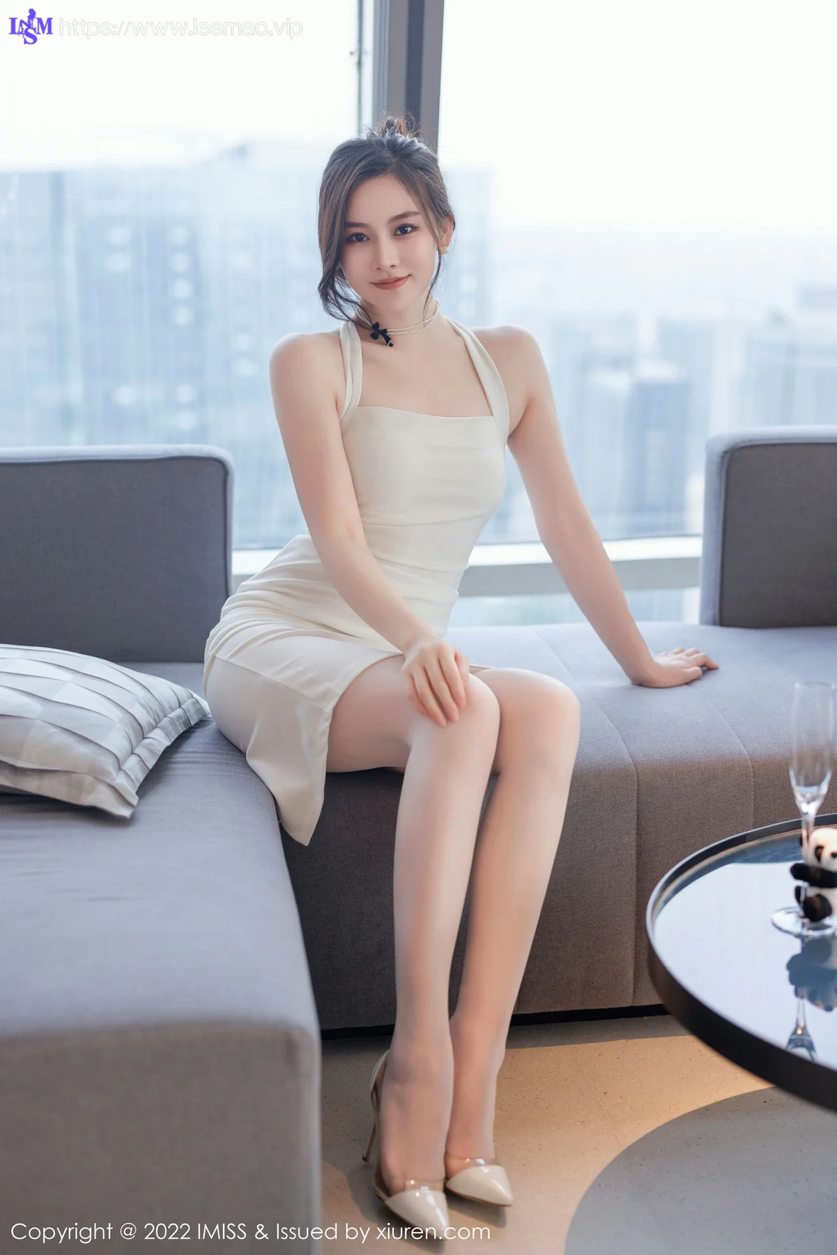 IMiss 爱蜜社 Vol.705 Vanessa 湿身白色内衣 - 19