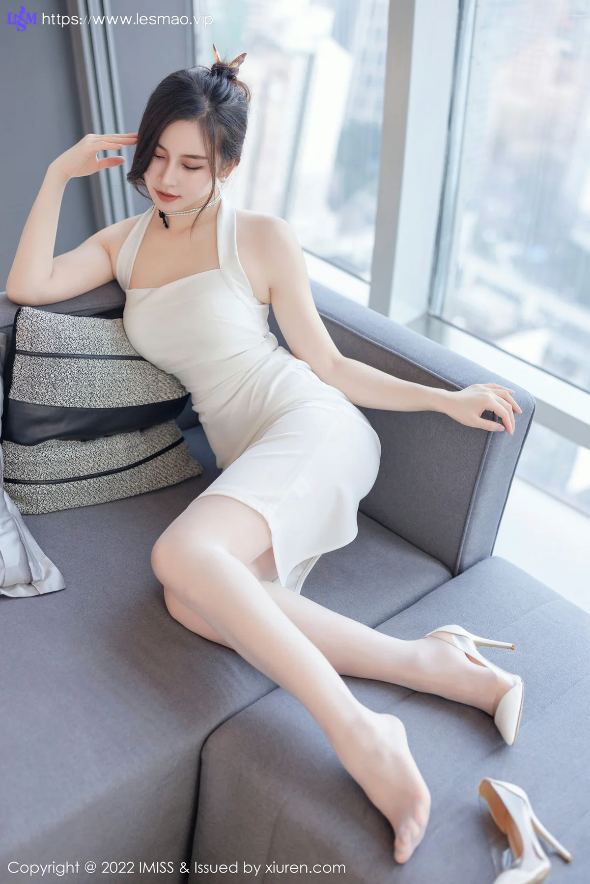 IMiss 爱蜜社 Vol.705 Vanessa 湿身白色内衣 - 30