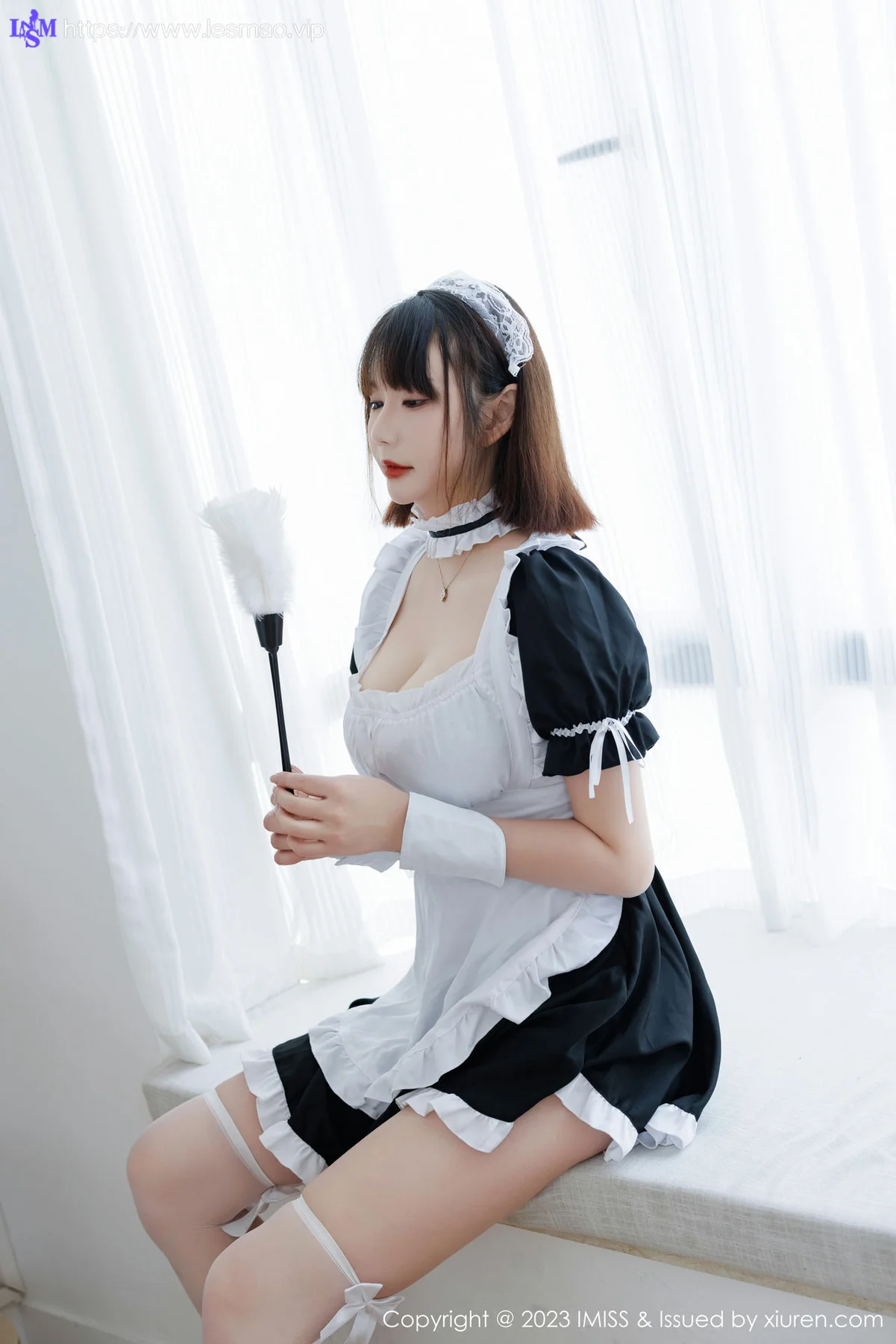 IMiss 爱蜜社 Vol.720 Evon陈赞之 黑白女仆最新性感写真 - 11