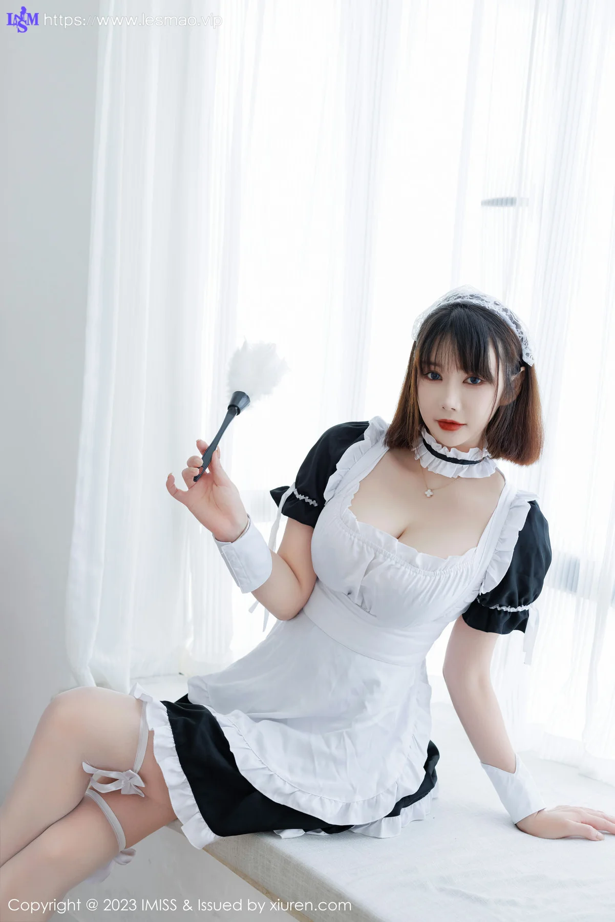 IMiss 爱蜜社 Vol.720 Evon陈赞之 黑白女仆最新性感写真 - 13