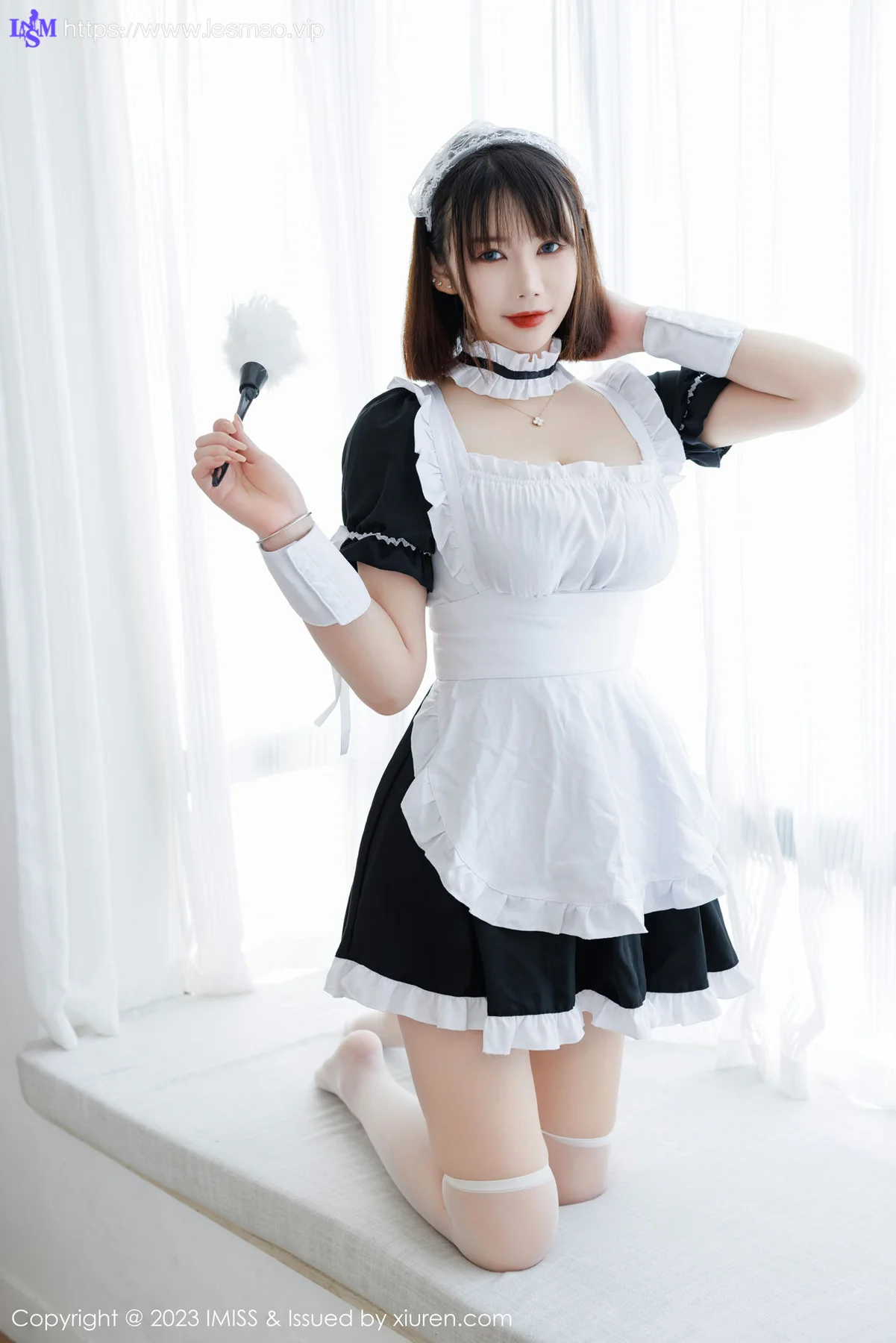 IMiss 爱蜜社 Vol.720 Evon陈赞之 黑白女仆最新性感写真 - 18
