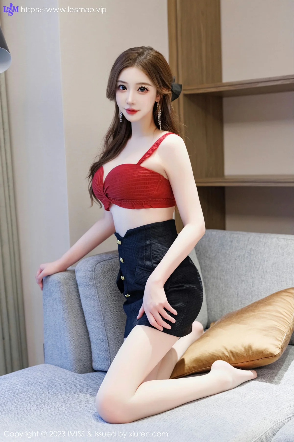 IMiss 爱蜜社 Vol.721 LindaLinda 蓝色制服性感写真 - 19
