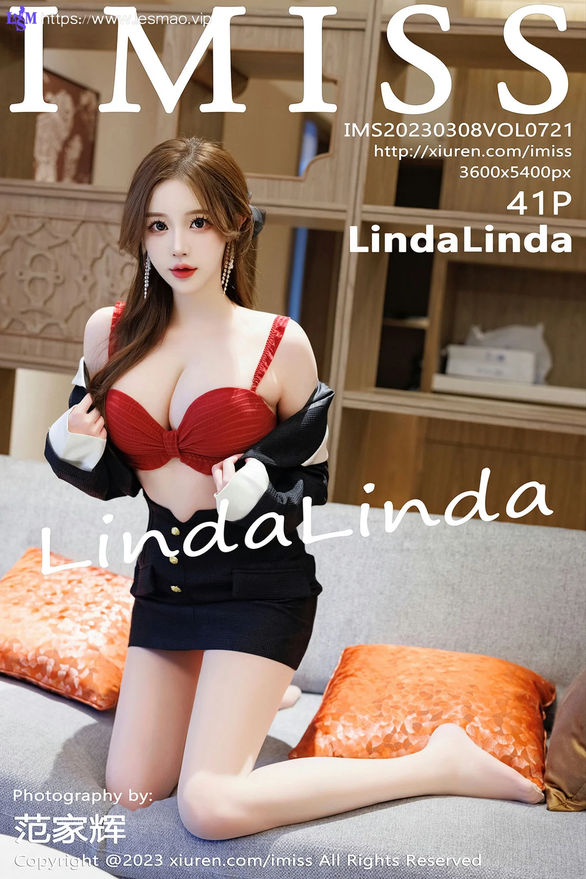 IMiss 爱蜜社 Vol.721 LindaLinda 蓝色制服性感写真 - 42