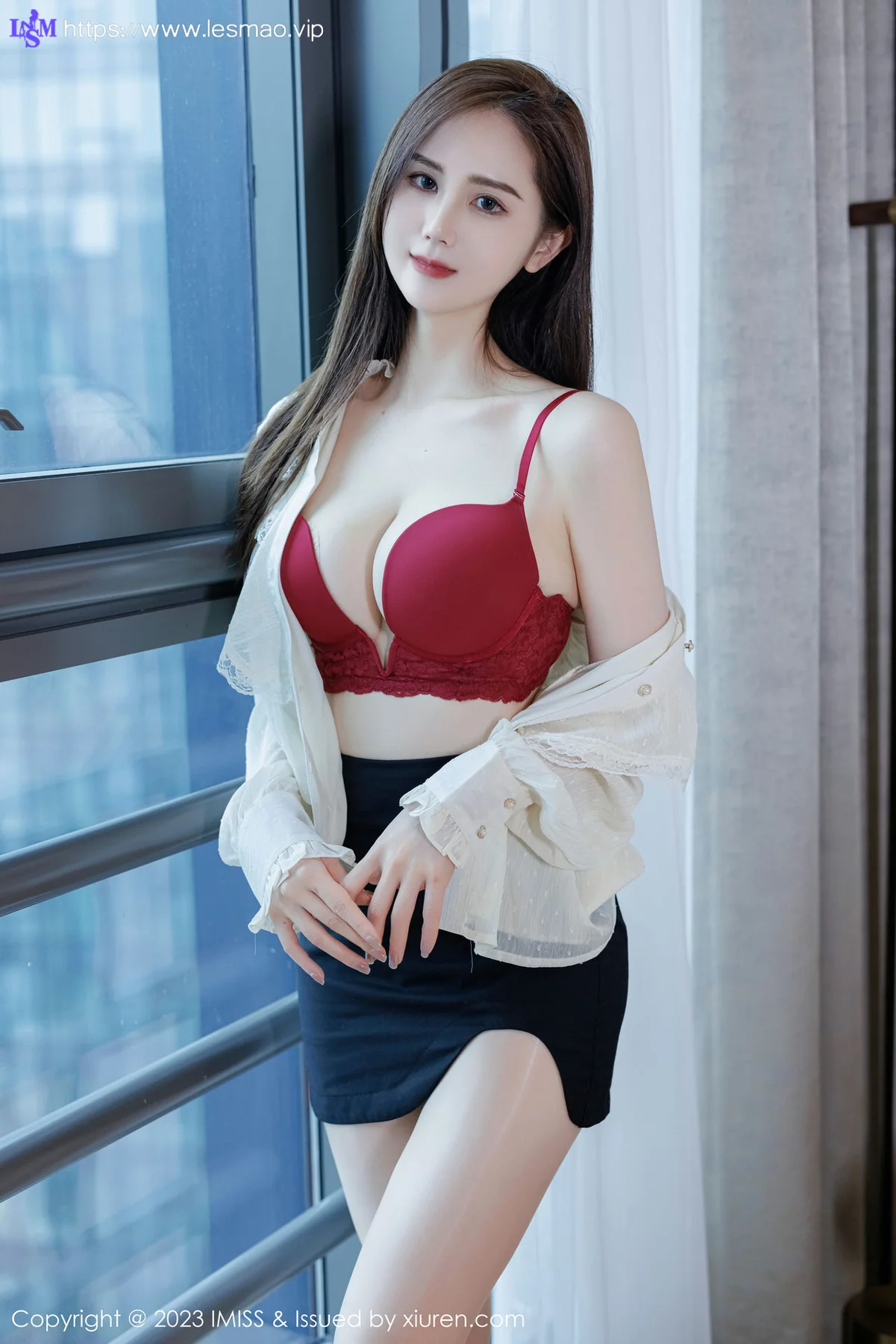IMiss 爱蜜社 Vol.722  SISY思 红色内衣性感写真 - 23